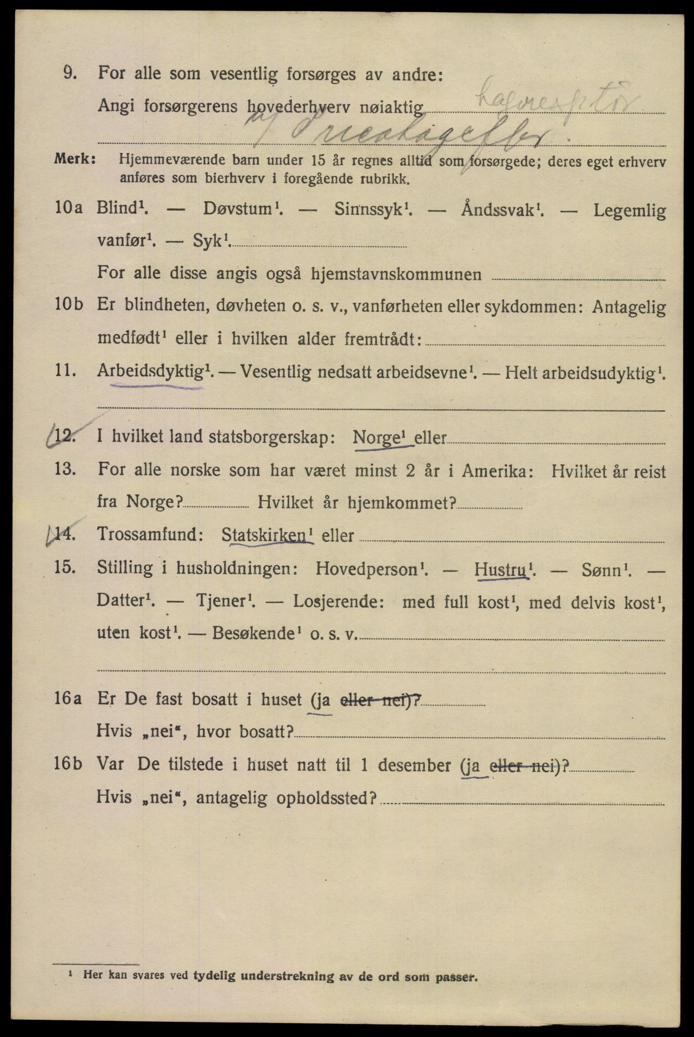 SAO, 1920 census for Kristiania, 1920, p. 409070