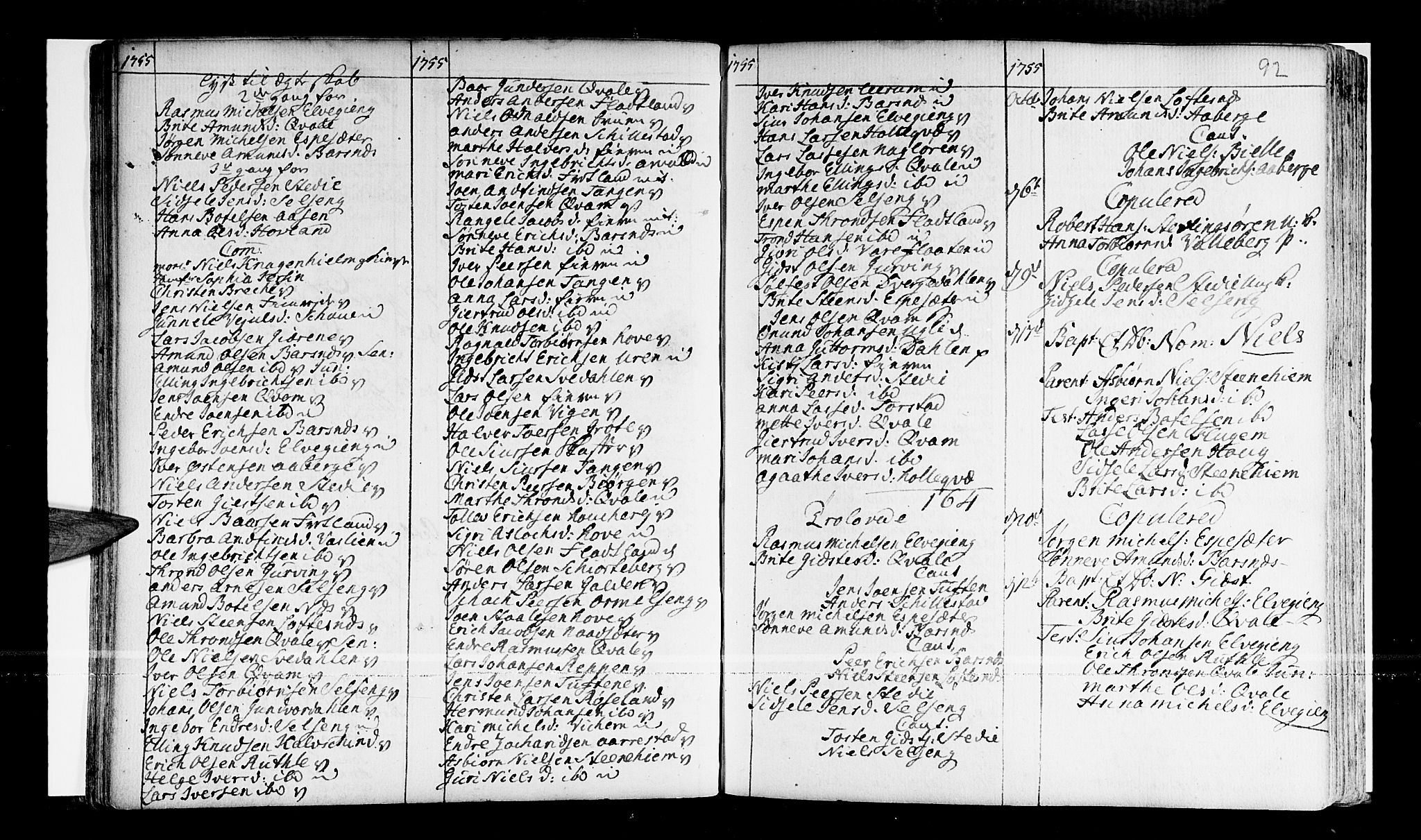 Sogndal sokneprestembete, AV/SAB-A-81301/H/Haa/Haaa/L0003: Parish register (official) no. A 3, 1747-1768, p. 92