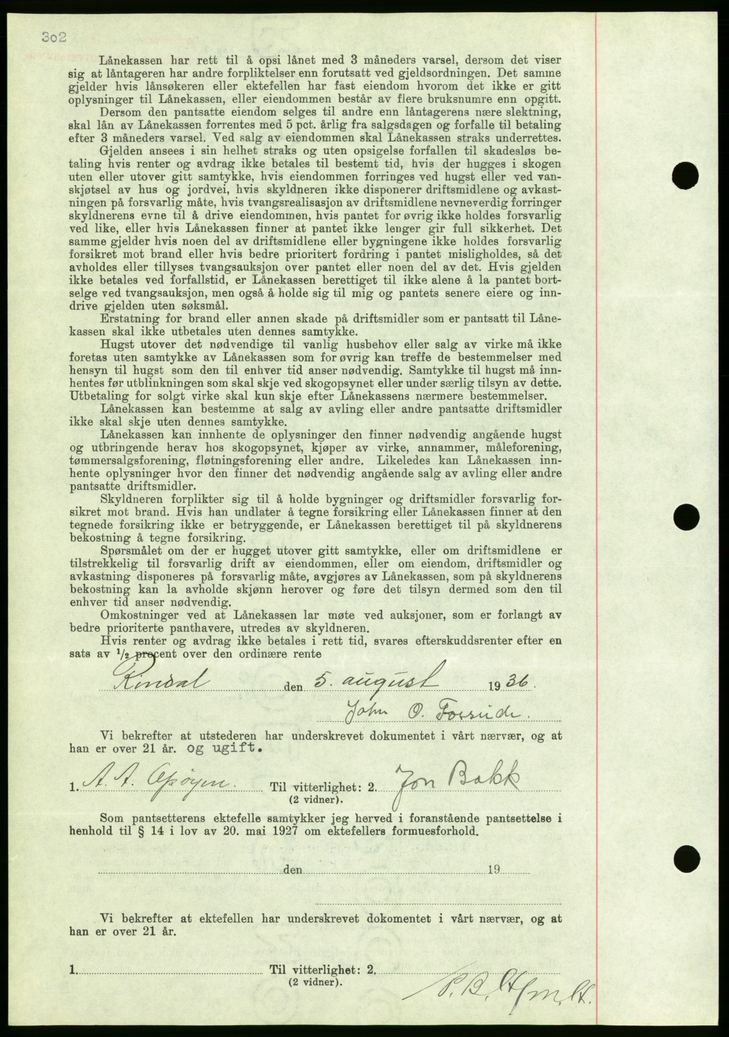 Nordmøre sorenskriveri, AV/SAT-A-4132/1/2/2Ca/L0090: Mortgage book no. B80, 1936-1937, Diary no: : 2416/1936