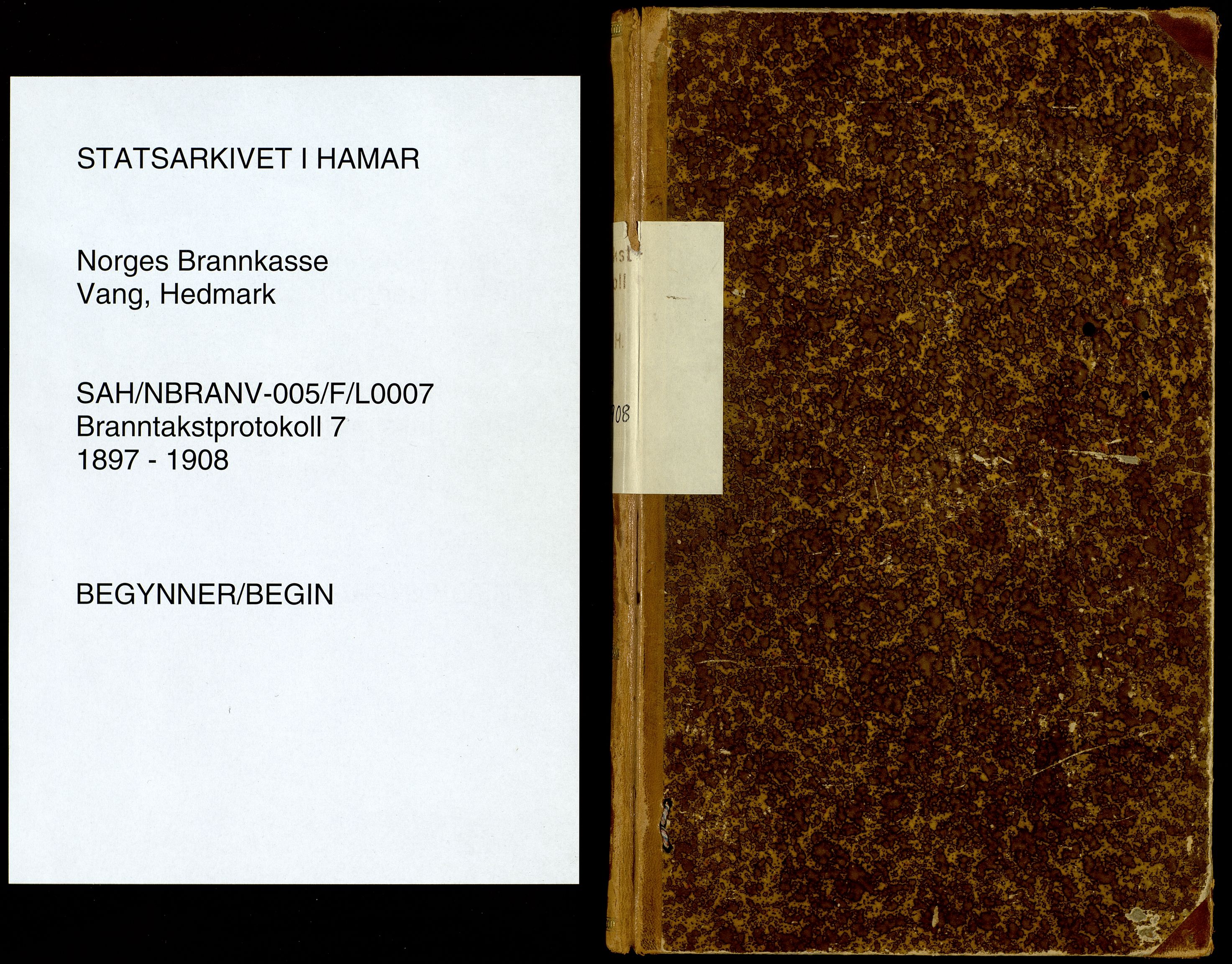 Norges Brannkasse, Vang, Hedmark, AV/SAH-NBRANV-005/F/L0007: Branntakstprotokoll, 1897-1908