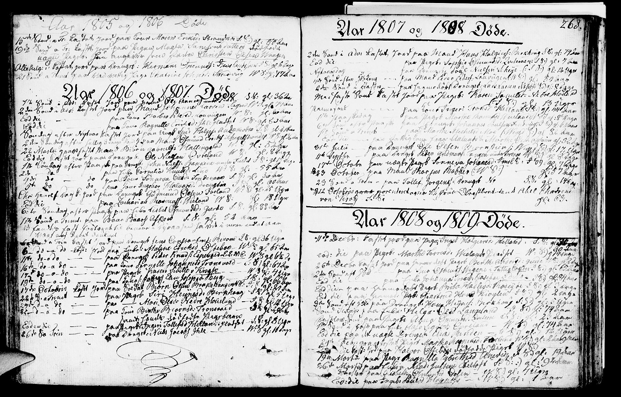 Vikedal sokneprestkontor, SAST/A-101840/01/IV: Parish register (official) no. A 2, 1779-1817, p. 268