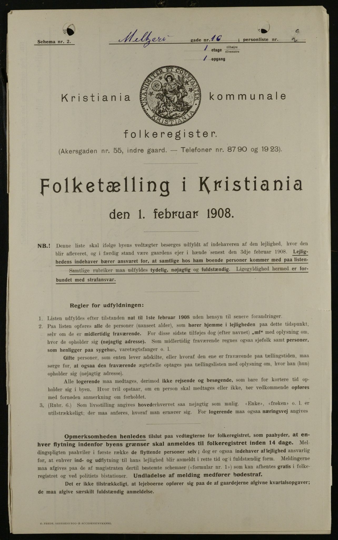 OBA, Municipal Census 1908 for Kristiania, 1908, p. 58547