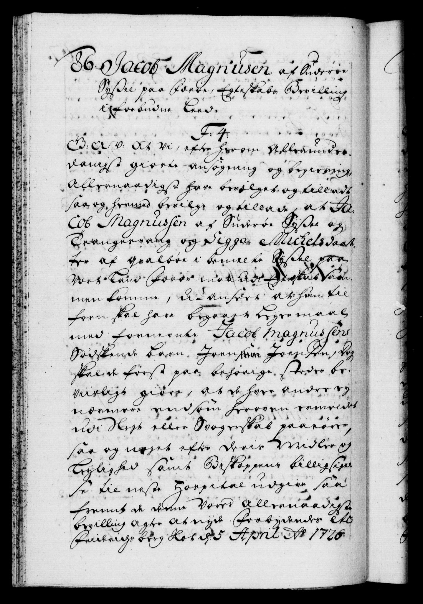 Danske Kanselli 1572-1799, RA/EA-3023/F/Fc/Fca/Fcaa/L0025: Norske registre, 1726-1728, p. 67b