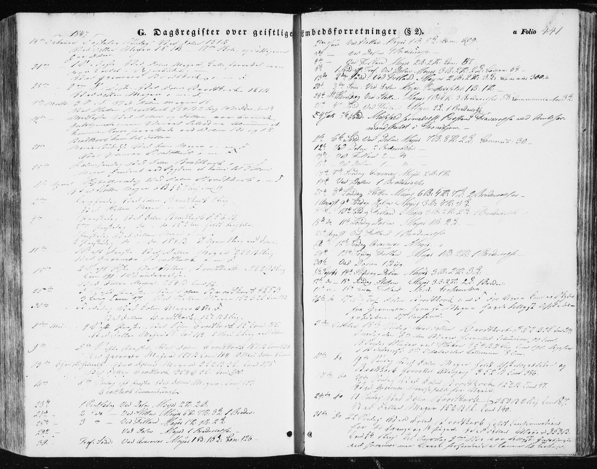 Ministerialprotokoller, klokkerbøker og fødselsregistre - Sør-Trøndelag, AV/SAT-A-1456/634/L0529: Parish register (official) no. 634A05, 1843-1851, p. 441