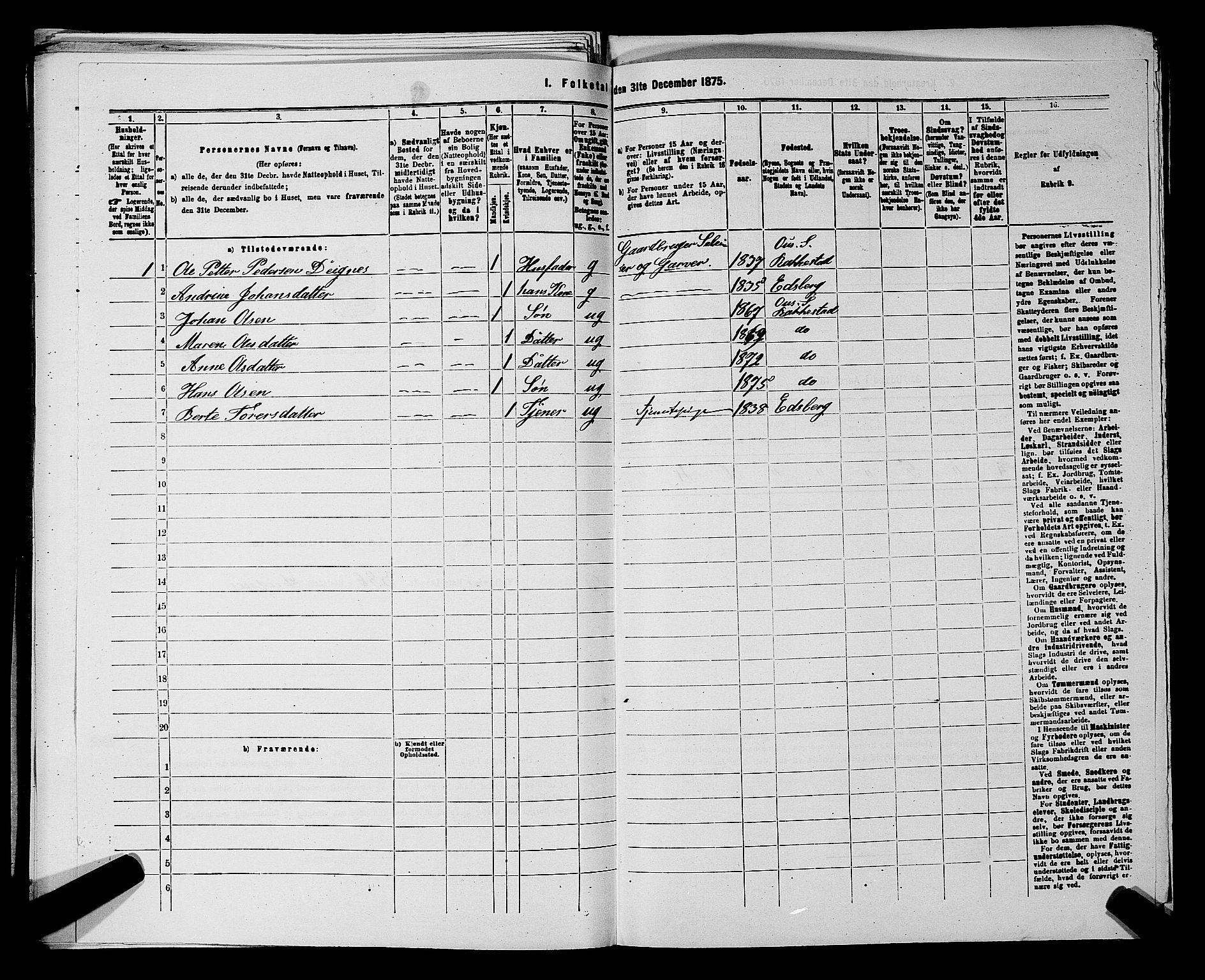 RA, 1875 census for 0128P Rakkestad, 1875, p. 524