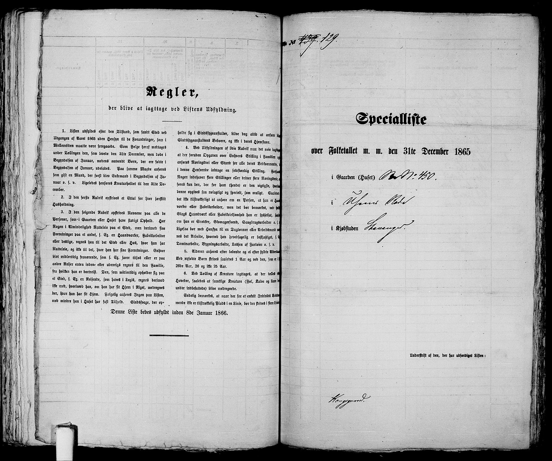 RA, 1865 census for Stavanger, 1865, p. 281