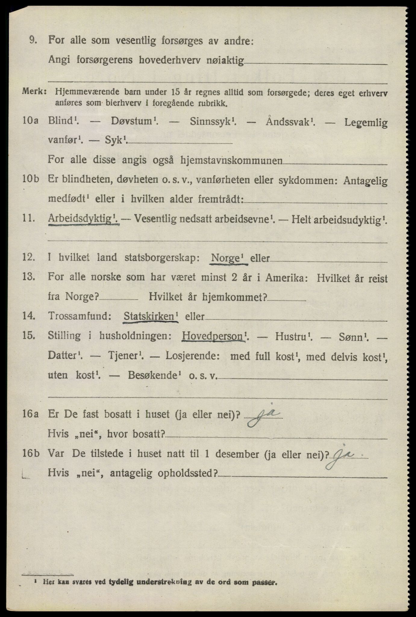 SAO, 1920 census for Ullensaker, 1920, p. 15412