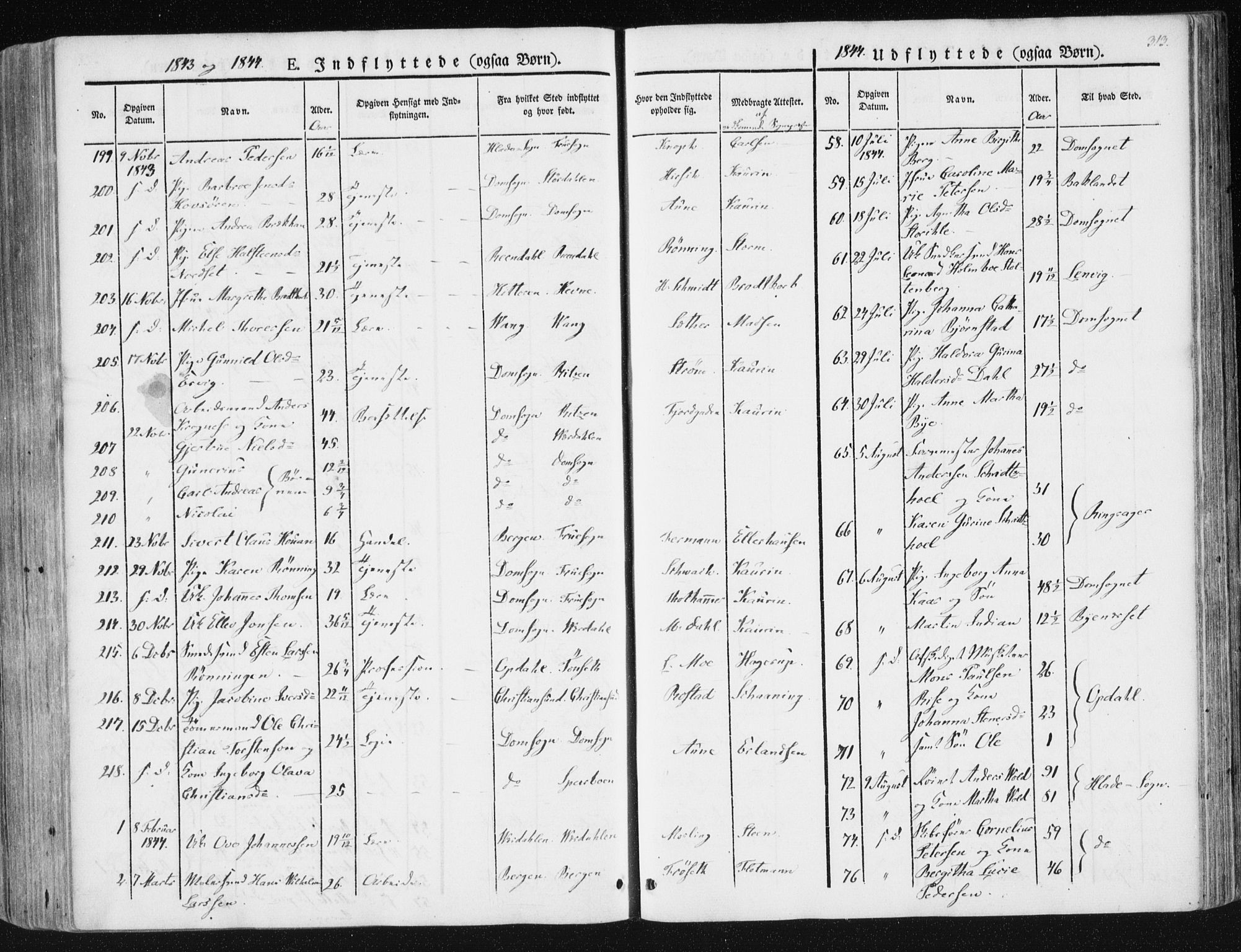 Ministerialprotokoller, klokkerbøker og fødselsregistre - Sør-Trøndelag, AV/SAT-A-1456/602/L0110: Parish register (official) no. 602A08, 1840-1854, p. 313