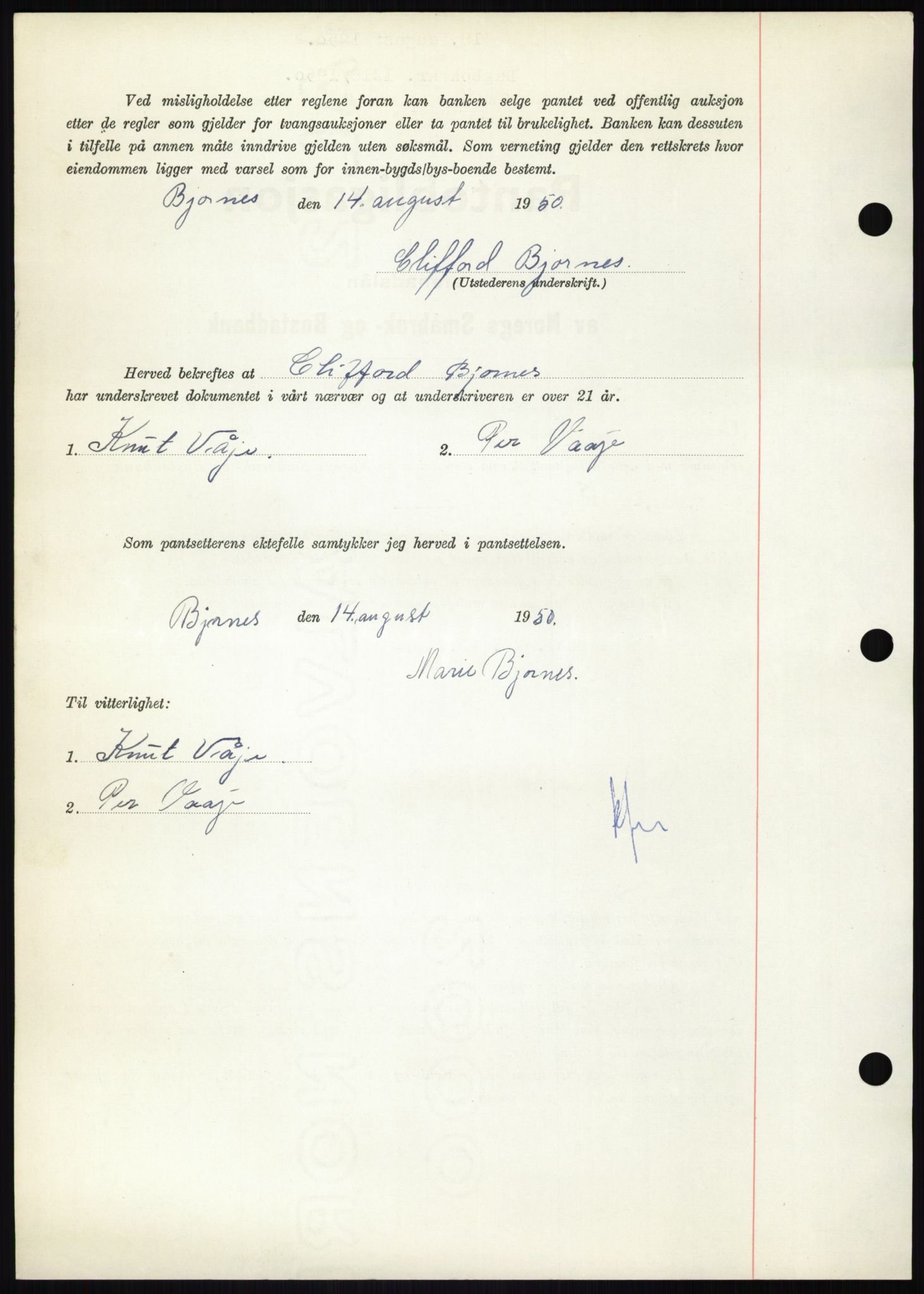 Nedenes sorenskriveri, AV/SAK-1221-0006/G/Gb/Gbb/L0008: Mortgage book no. B8, 1950-1950, Diary no: : 1218/1950