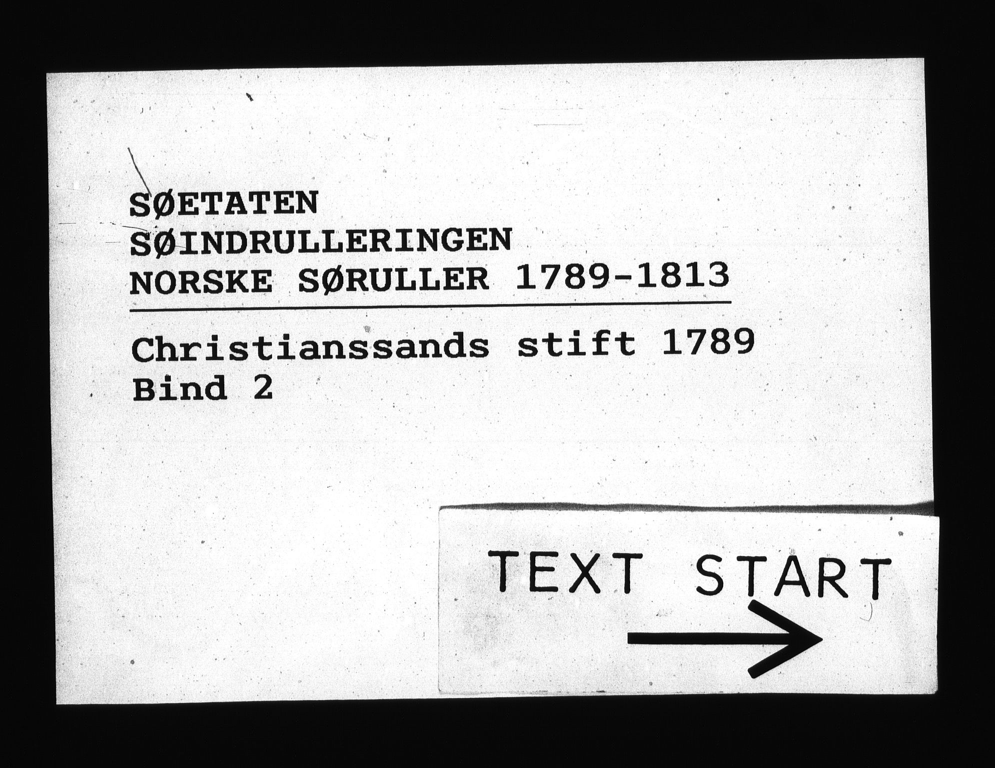 Sjøetaten, RA/EA-3110/F/L0009: Bergen stift, bind 2, 1789