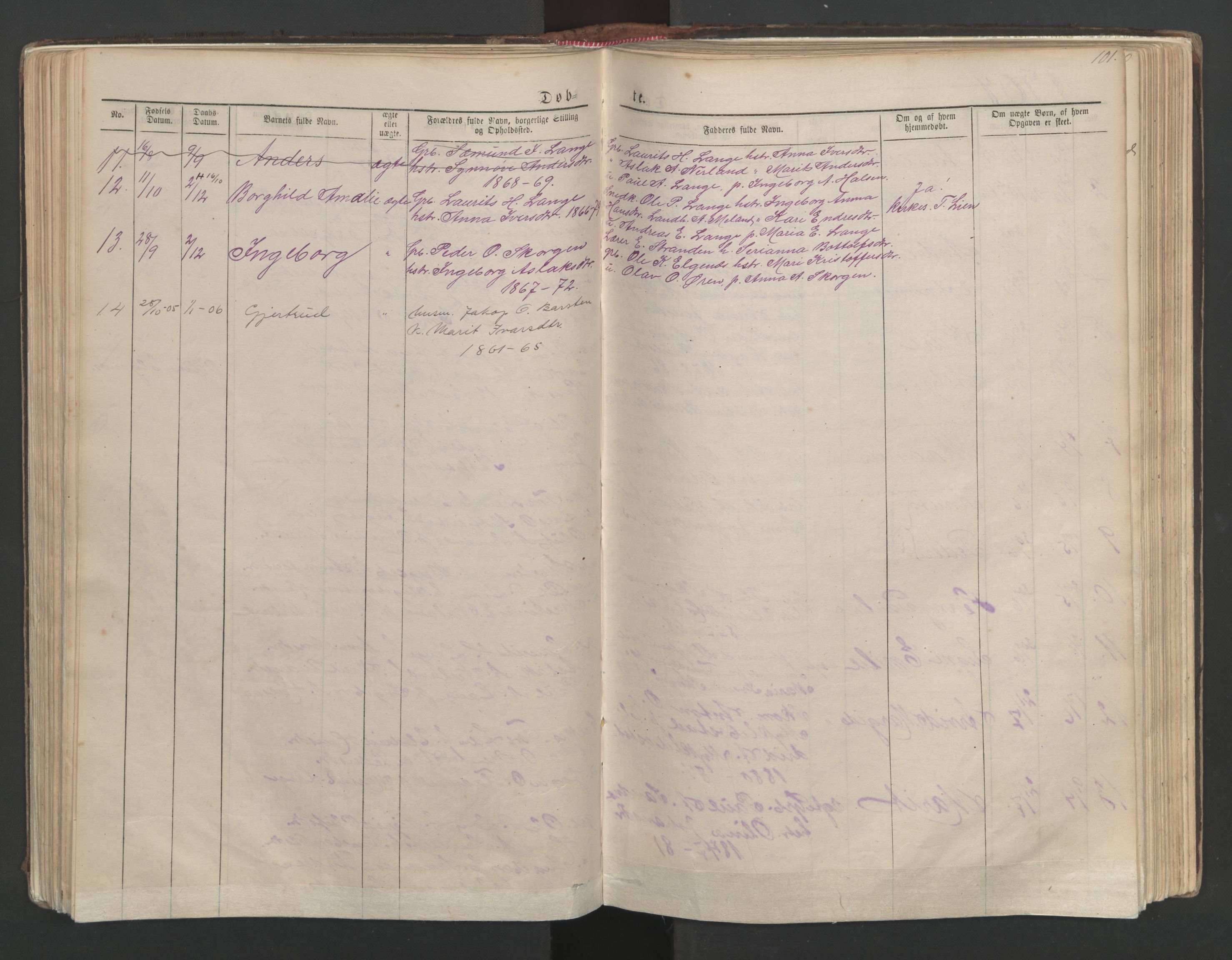 Ministerialprotokoller, klokkerbøker og fødselsregistre - Møre og Romsdal, AV/SAT-A-1454/554/L0645: Parish register (copy) no. 554C02, 1867-1946, p. 101