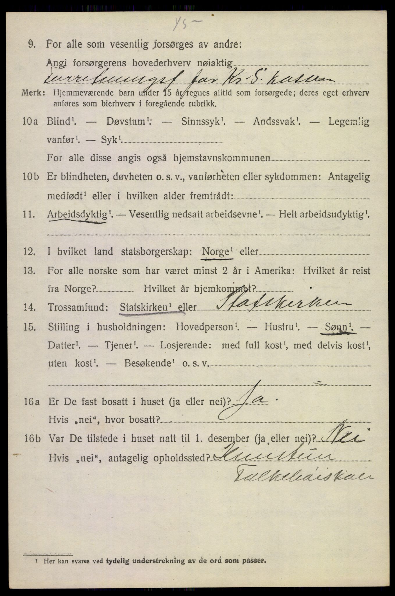 SAKO, 1920 census for Våle, 1920, p. 3147