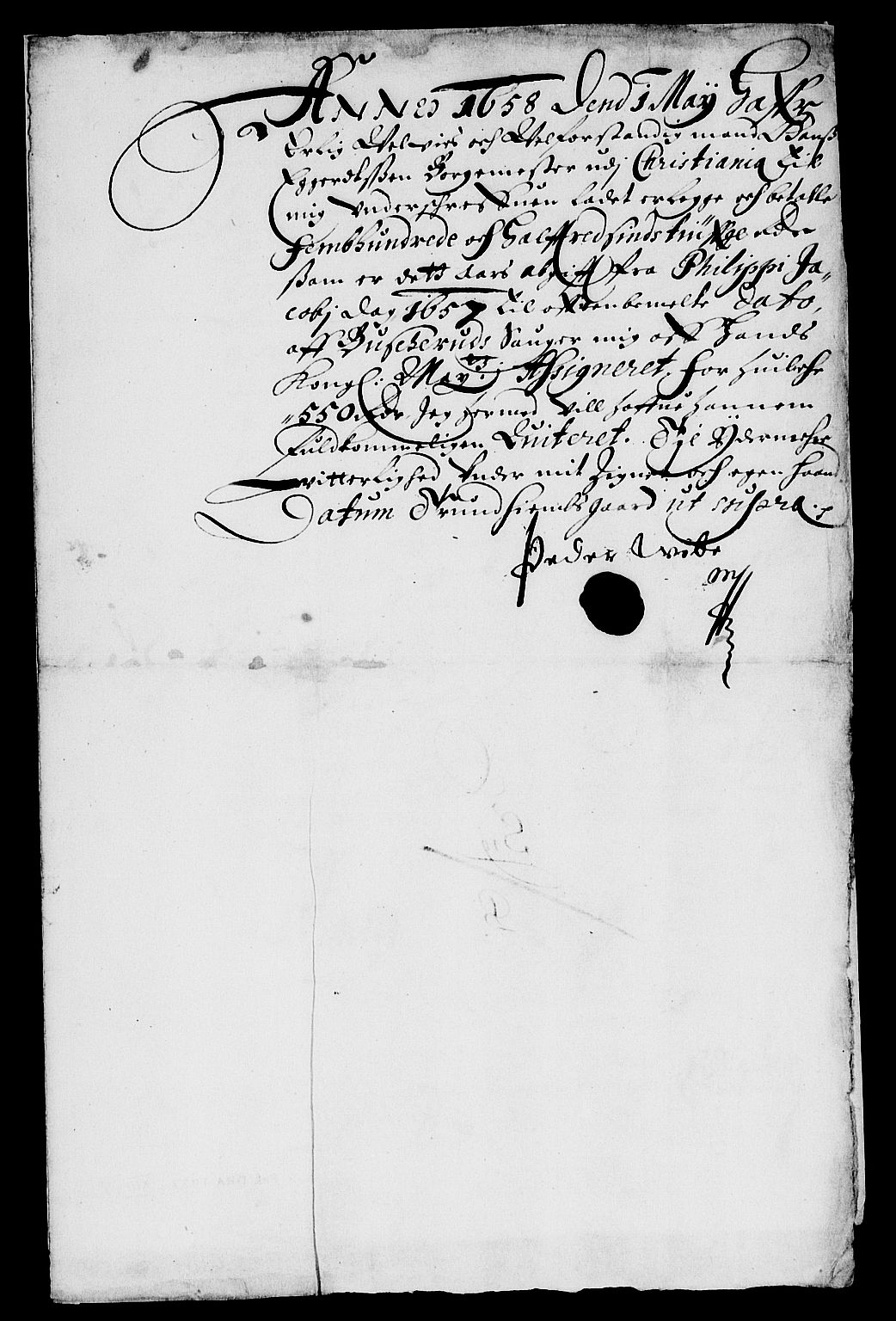 Rentekammeret inntil 1814, Reviderte regnskaper, Lensregnskaper, AV/RA-EA-5023/R/Rb/Rbj/L0001: Sager ved Buskerud, 1629-1660.  Sager på Moss, 1642-1653, 1627-1660