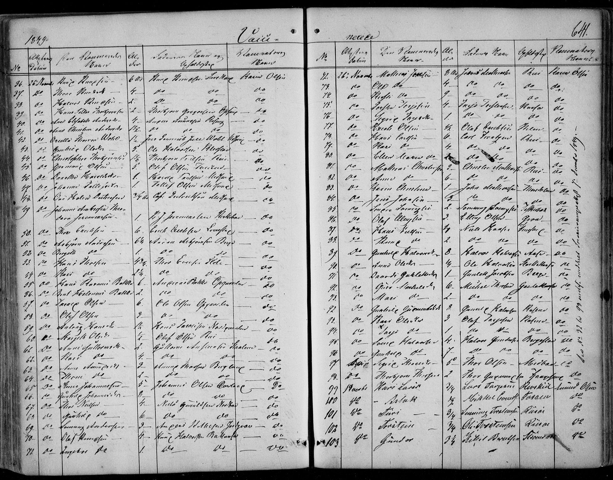 Kviteseid kirkebøker, SAKO/A-276/F/Fa/L0006: Parish register (official) no. I 6, 1836-1858, p. 641