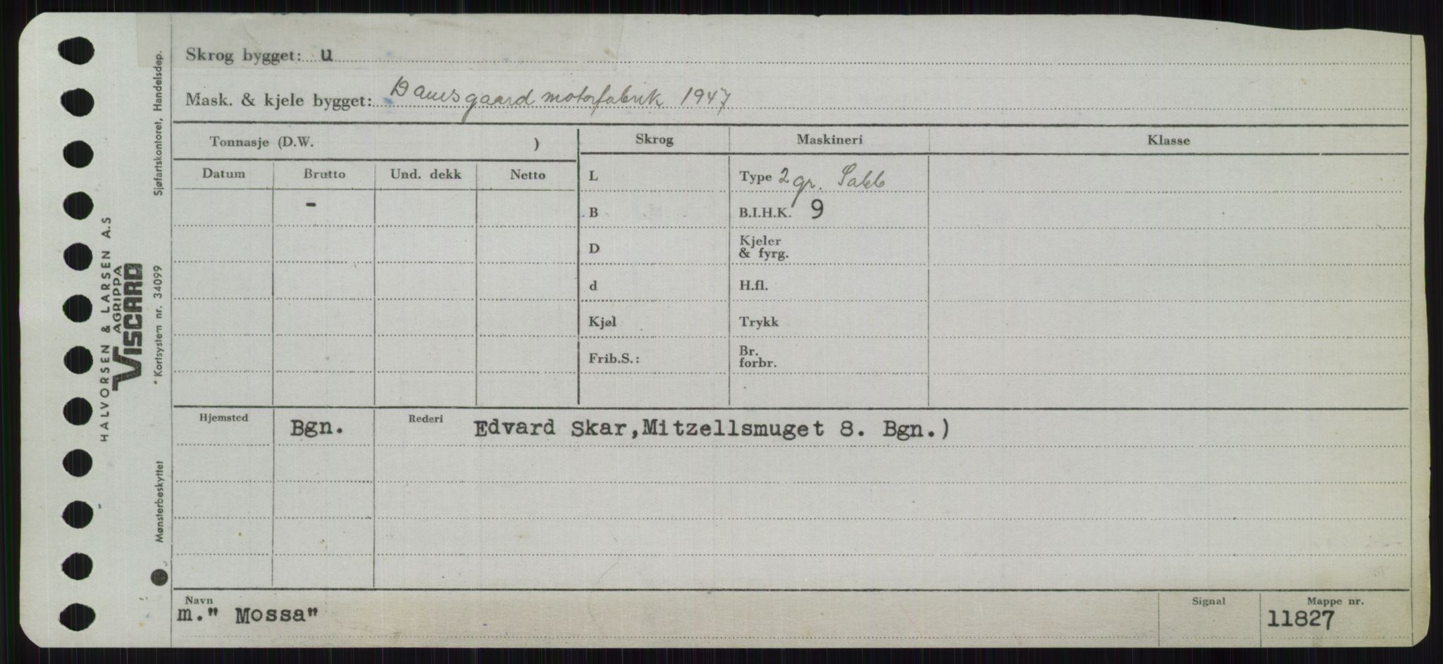 Sjøfartsdirektoratet med forløpere, Skipsmålingen, RA/S-1627/H/Ha/L0004/0001: Fartøy, Mas-R / Fartøy, Mas-Odd, p. 261