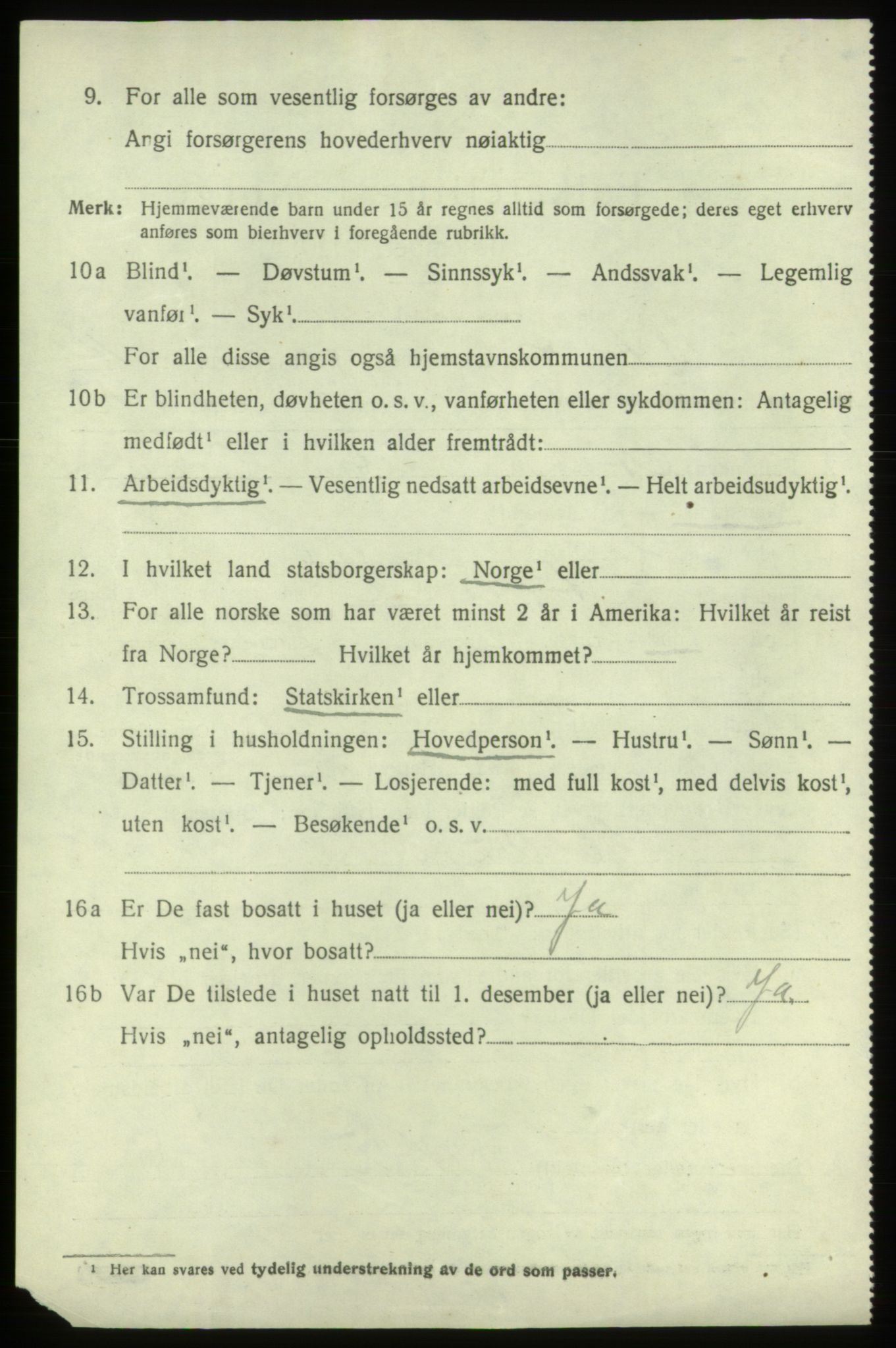 SAB, 1920 census for Stord, 1920, p. 7992