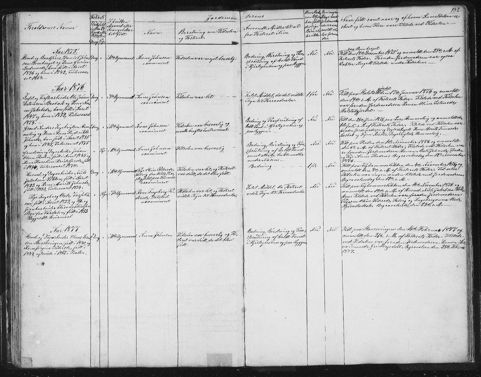 Ministerialprotokoller, klokkerbøker og fødselsregistre - Sør-Trøndelag, SAT/A-1456/616/L0406: Parish register (official) no. 616A03, 1843-1879, p. 182