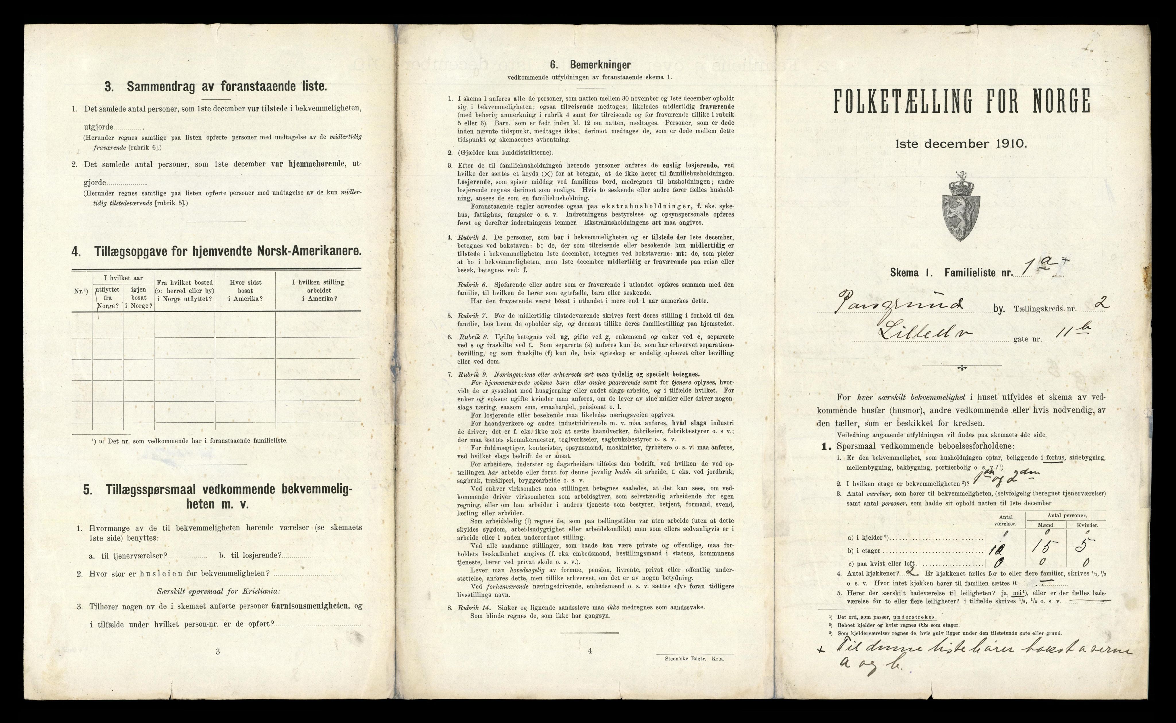 RA, 1910 census for Porsgrunn, 1910, p. 802