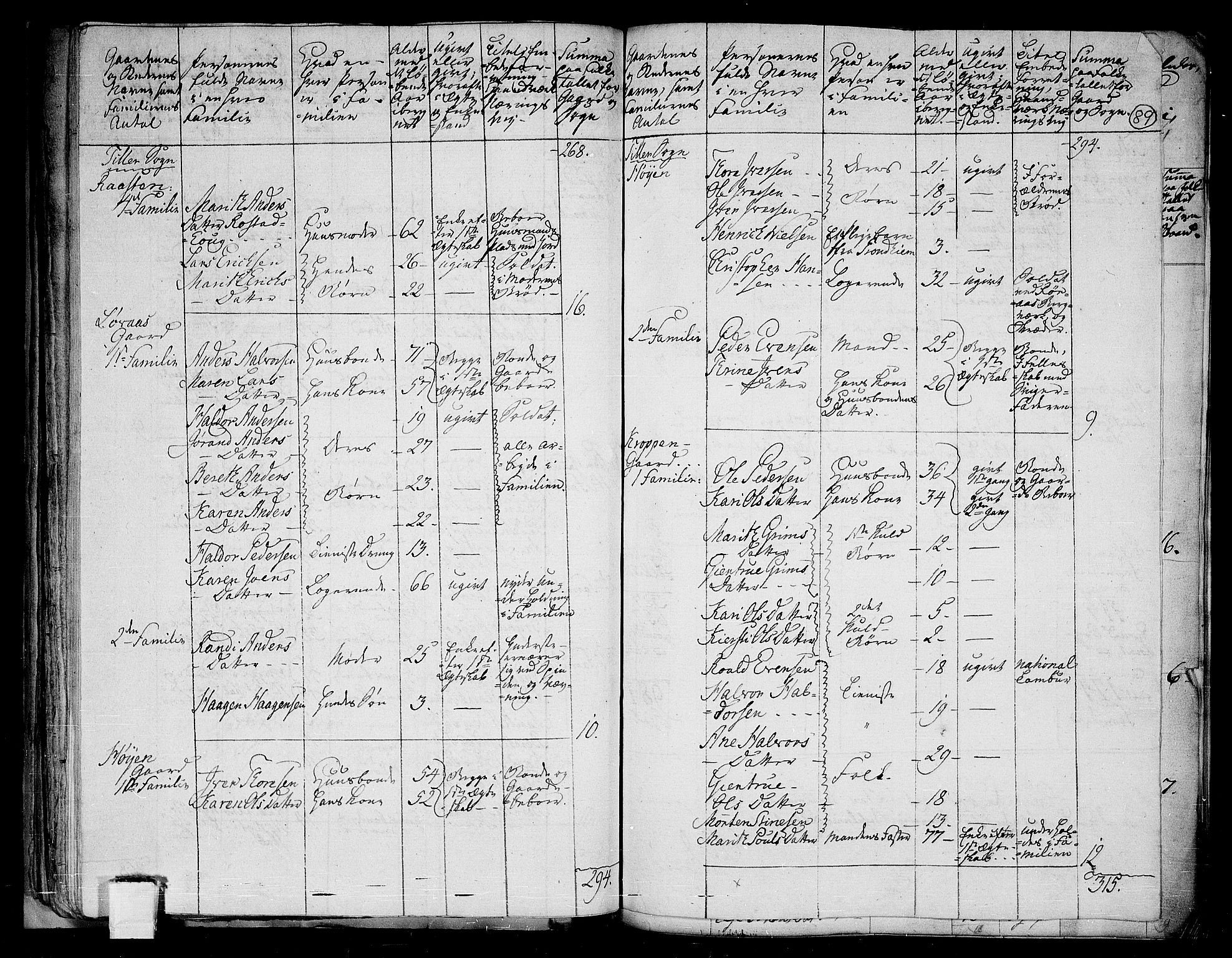 RA, 1801 census for 1662P Klæbu, 1801, p. 88b-89a