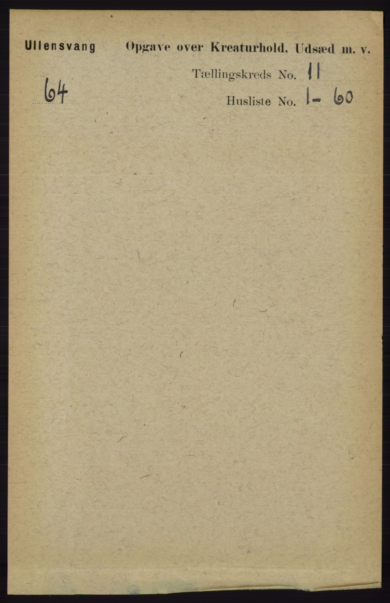 RA, 1891 census for 1230 Ullensvang, 1891, p. 7900