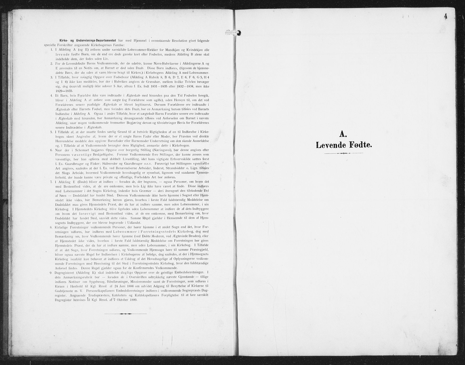 Skudenes sokneprestkontor, SAST/A -101849/H/Ha/Hab/L0011: Parish register (copy) no. B 11, 1909-1943, p. 4