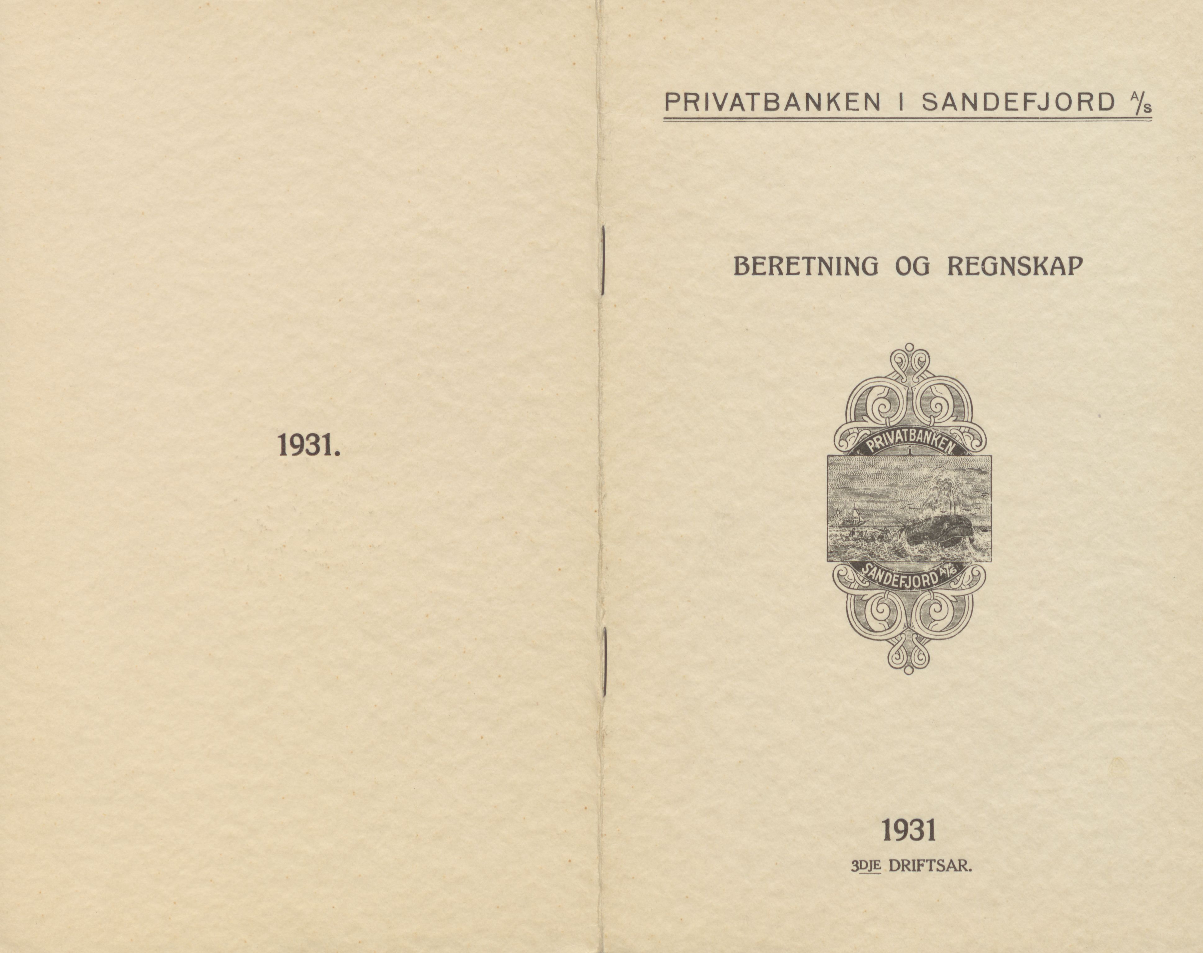 Privatbanken i Sandefjord AS, VEMU/ARS-A-1256/X/L0001: Årsberetninger, 1912-1929, p. 127