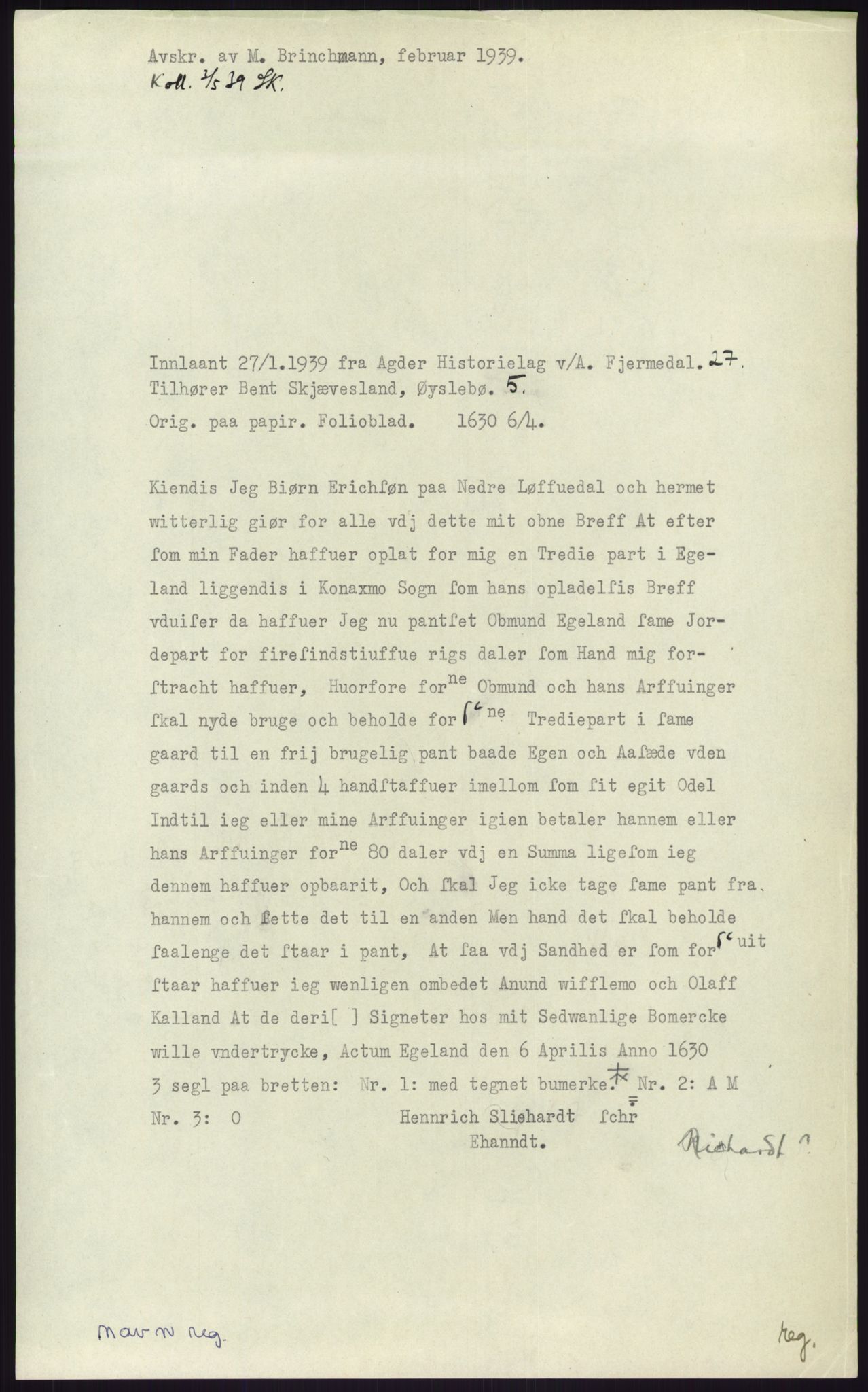 Samlinger til kildeutgivelse, Diplomavskriftsamlingen, AV/RA-EA-4053/H/Ha, p. 2802