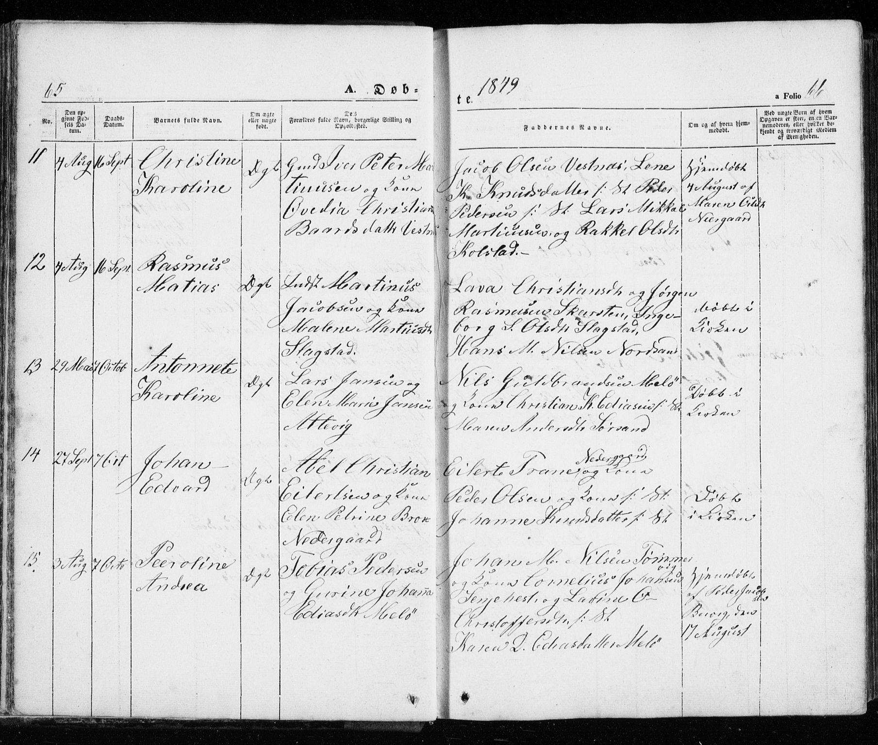 Trondenes sokneprestkontor, SATØ/S-1319/H/Ha/L0010kirke: Parish register (official) no. 10, 1840-1865, p. 65-66