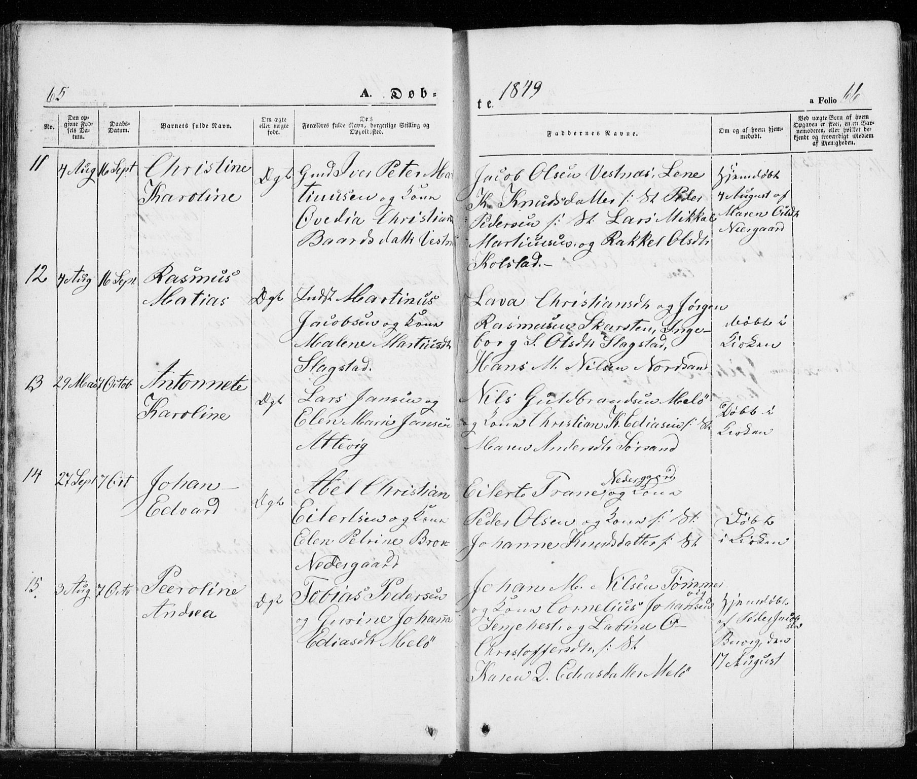 Trondenes sokneprestkontor, AV/SATØ-S-1319/H/Ha/L0010kirke: Parish register (official) no. 10, 1840-1865, p. 65-66