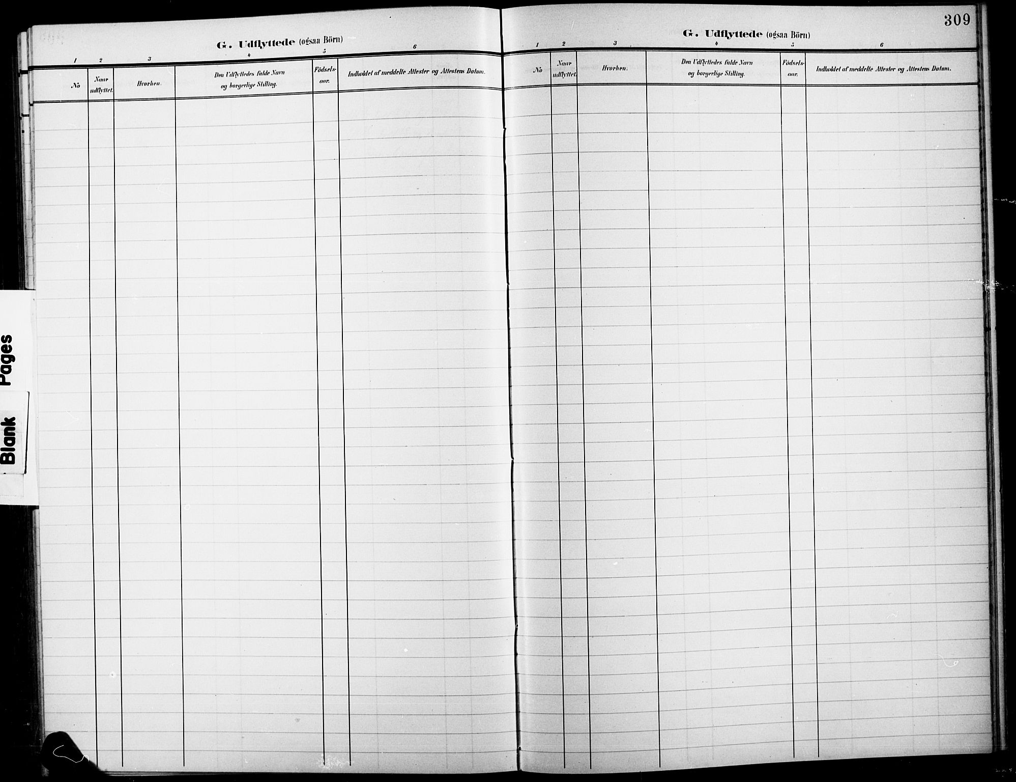 Fåberg prestekontor, SAH/PREST-086/H/Ha/Hab/L0012: Parish register (copy) no. 12, 1903-1924, p. 309