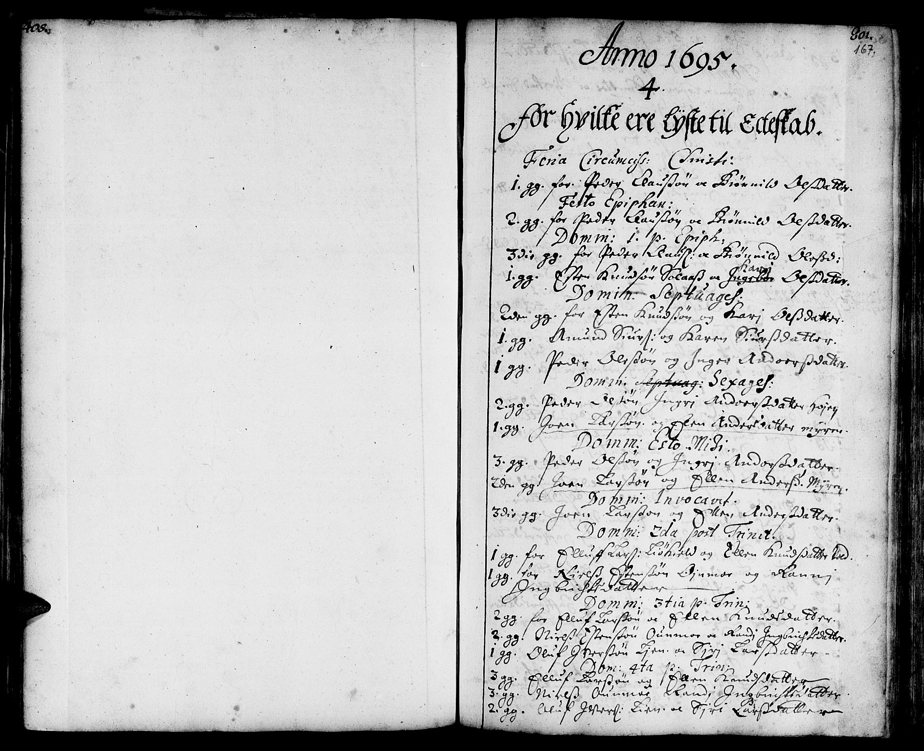 Ministerialprotokoller, klokkerbøker og fødselsregistre - Sør-Trøndelag, SAT/A-1456/668/L0801: Parish register (official) no. 668A01, 1695-1716, p. 166-167