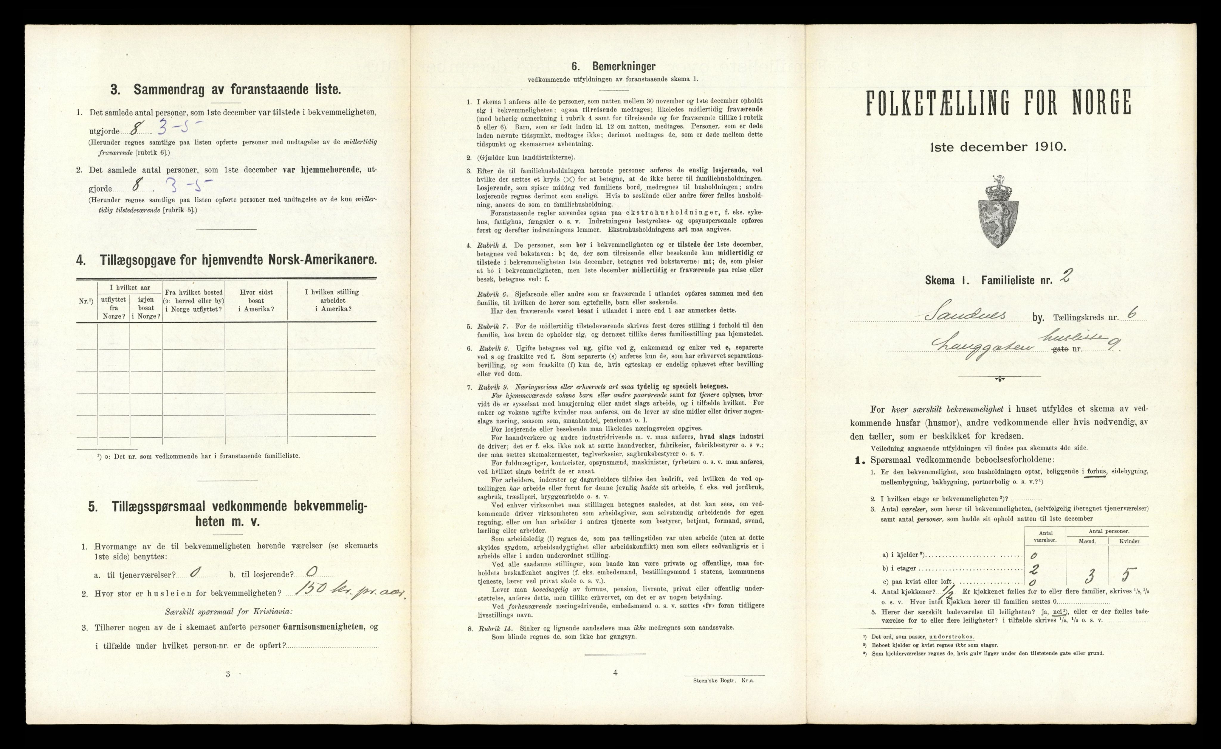 RA, 1910 census for Sandnes, 1910, p. 706