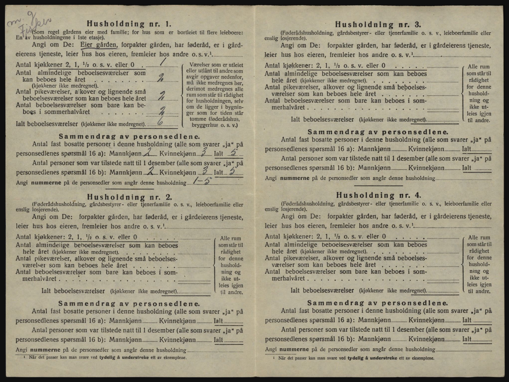 SATØ, 1920 census for Dyrøy, 1920, p. 640