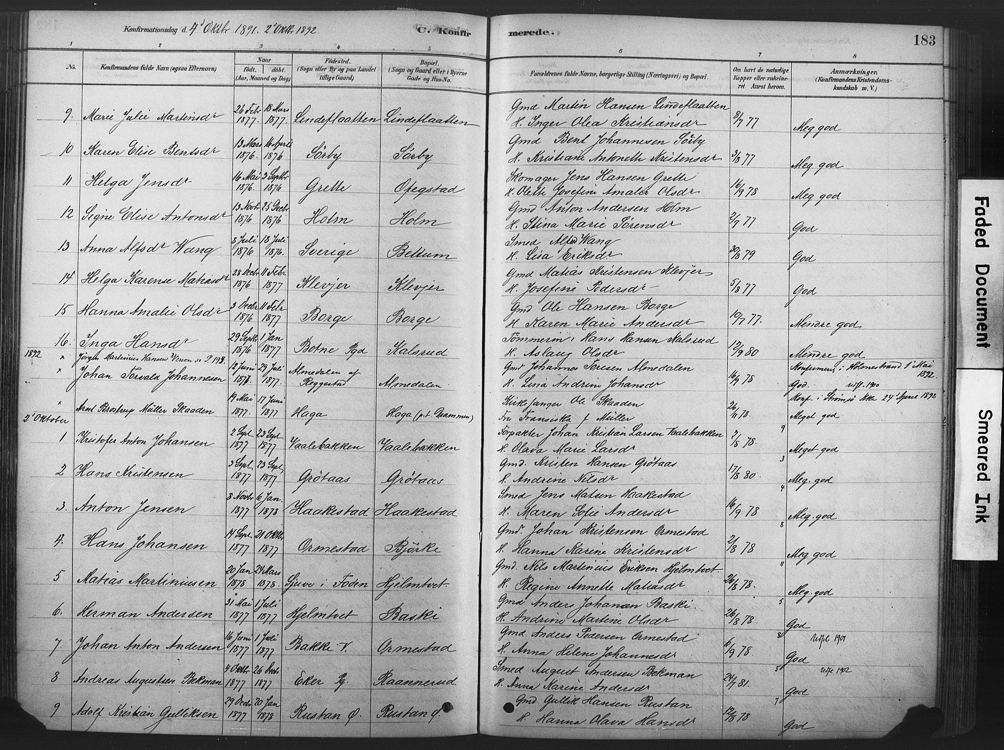 Våle kirkebøker, SAKO/A-334/F/Fa/L0011: Parish register (official) no. I 11, 1878-1906, p. 183
