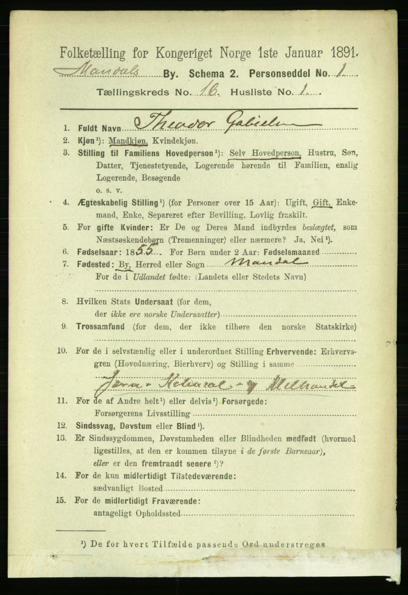 RA, 1891 census for 1002 Mandal, 1891, p. 3462