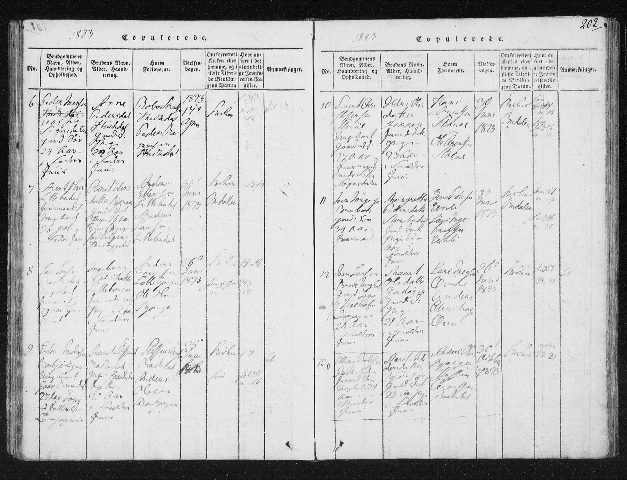 Ministerialprotokoller, klokkerbøker og fødselsregistre - Sør-Trøndelag, SAT/A-1456/687/L0996: Parish register (official) no. 687A04, 1816-1842, p. 202