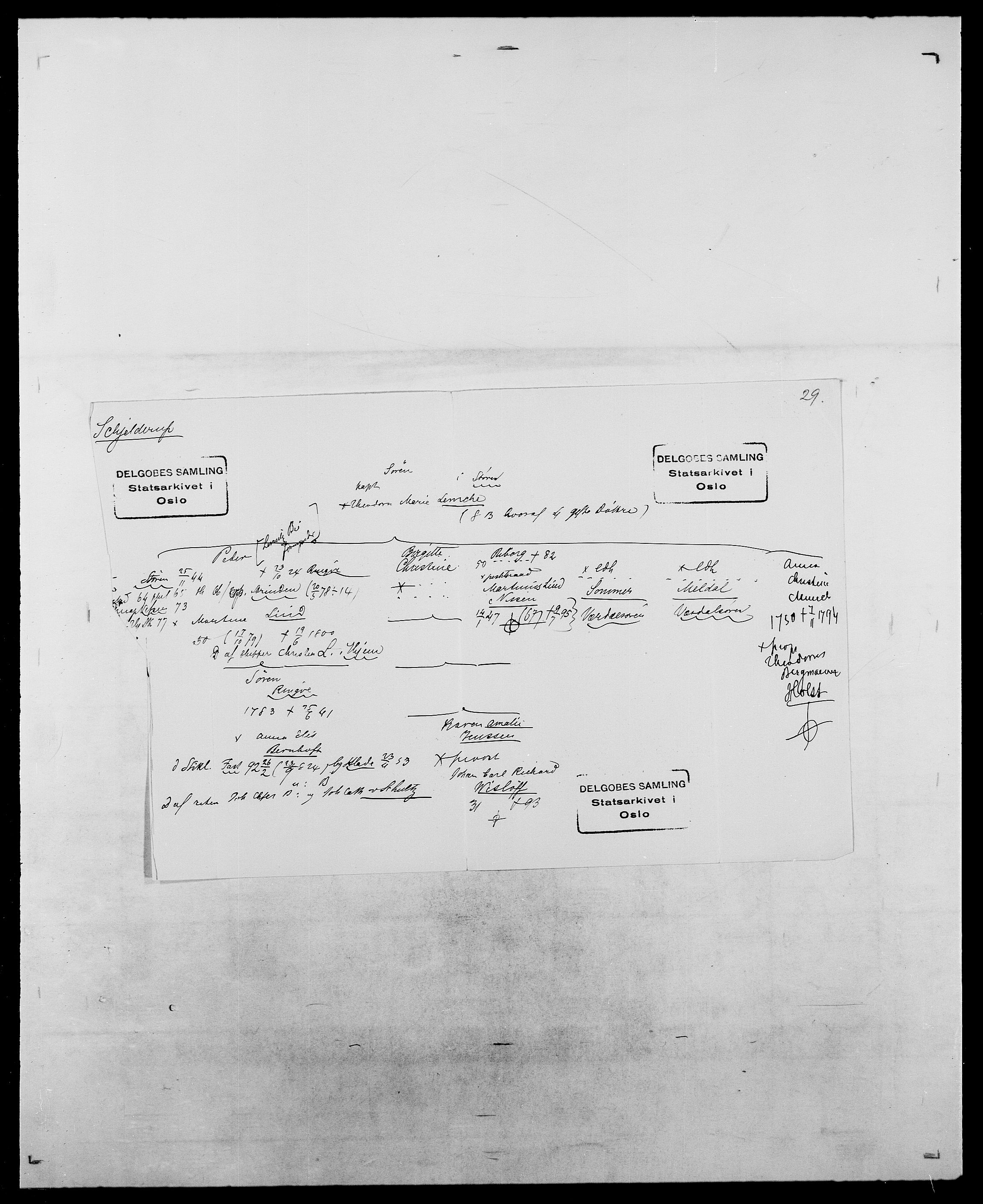 Delgobe, Charles Antoine - samling, AV/SAO-PAO-0038/D/Da/L0034: Saabye - Schmincke, p. 686