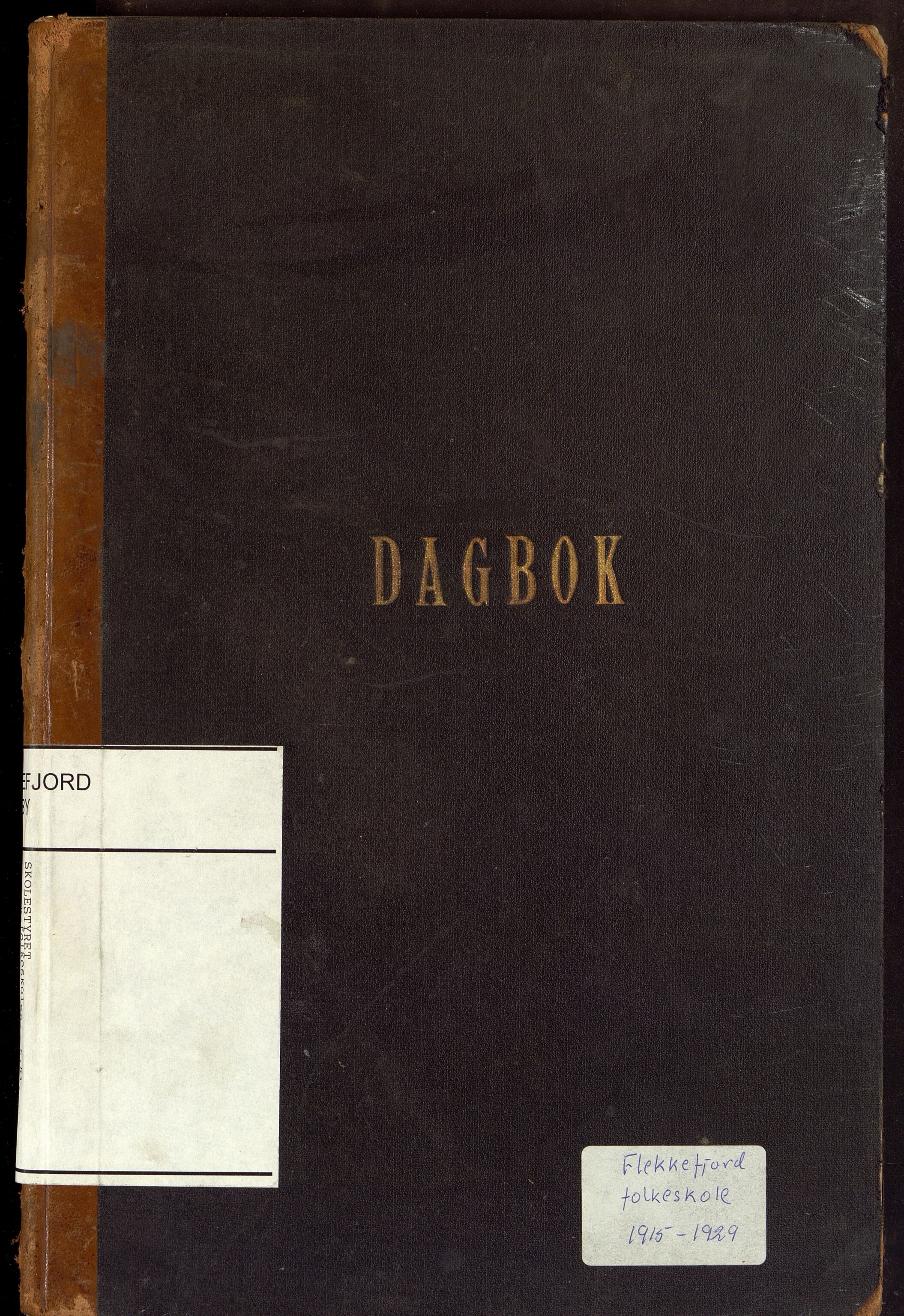 Flekkefjord By - Flekkefjord Folkeskole, ARKSOR/1004FG550/I/L0007: Dagbok, 1915-1929