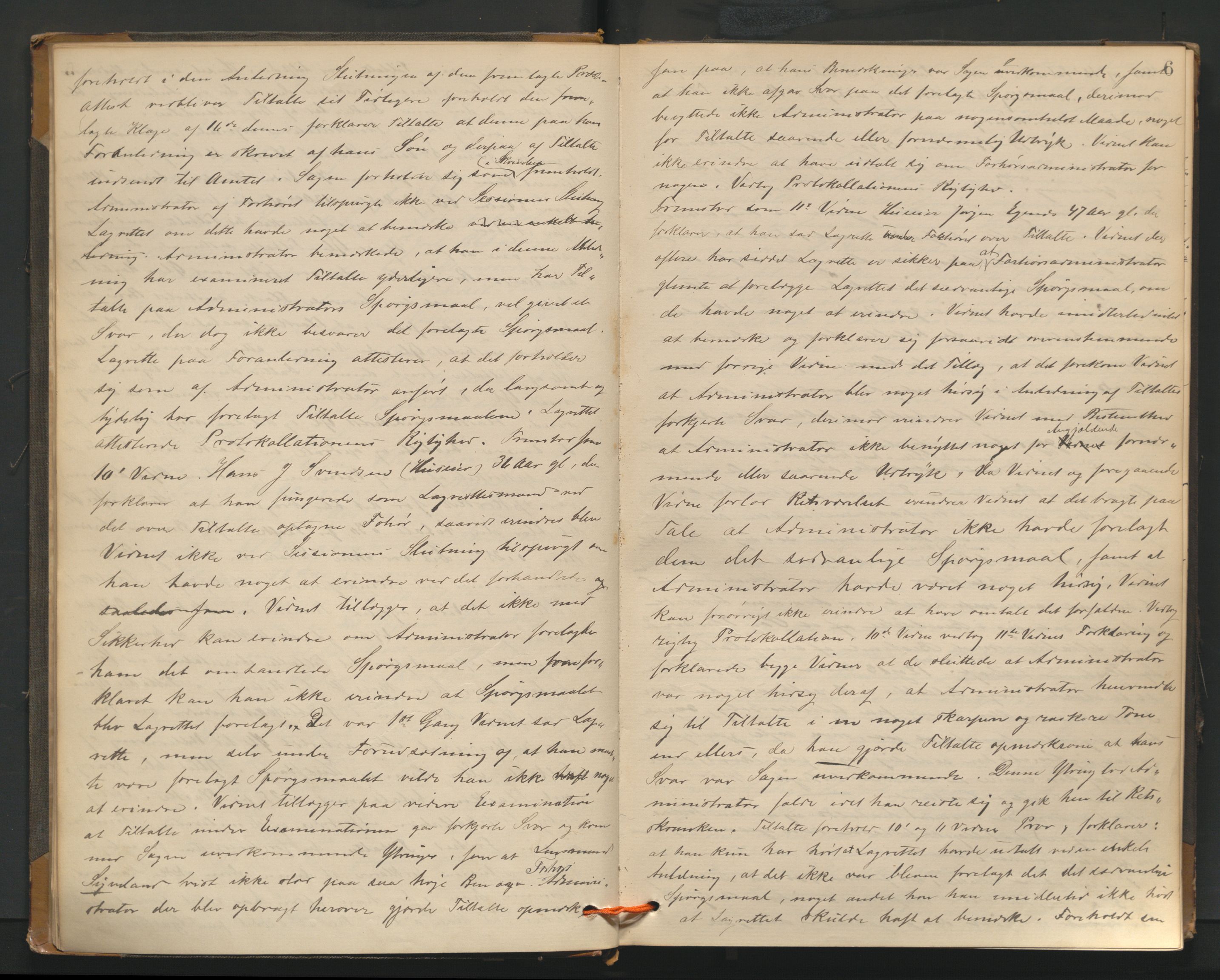 Haugesund tingrett, AV/SAST-A-101415/01/V/VB/VBd/L0001: Ekstrarettsprotokoll, 1883, p. 6
