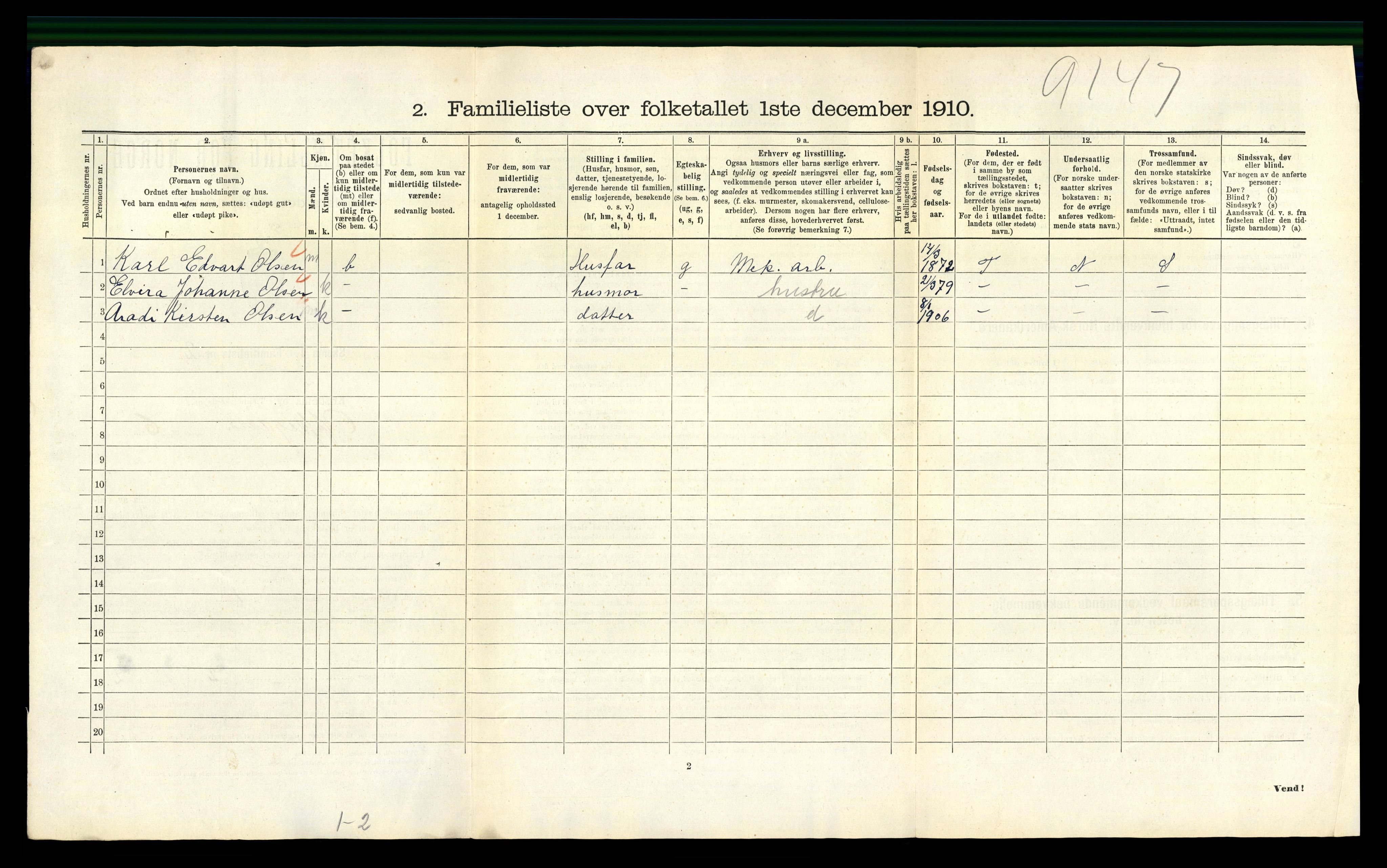 RA, 1910 census for Kristiania, 1910, p. 73800