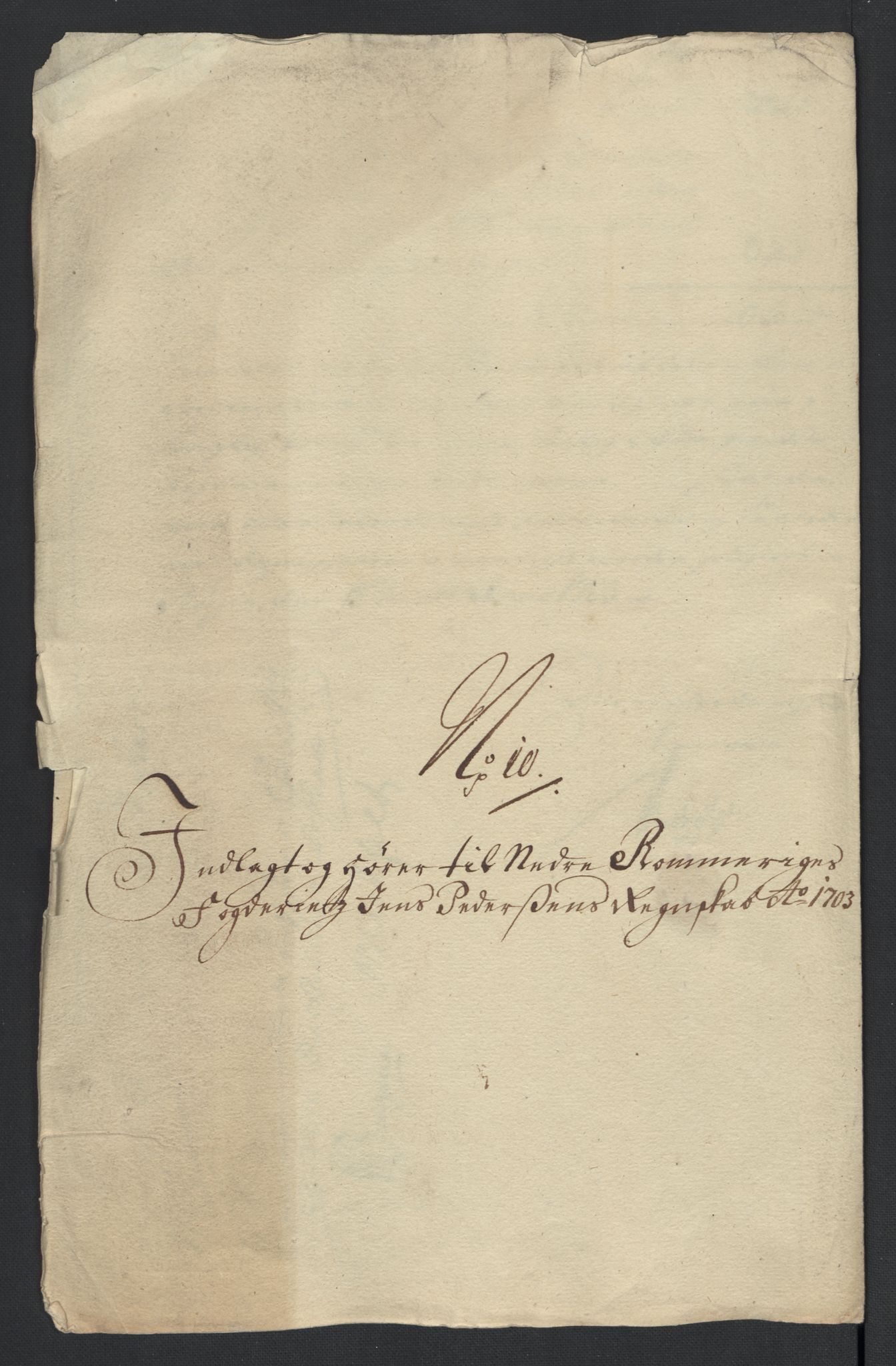 Rentekammeret inntil 1814, Reviderte regnskaper, Fogderegnskap, RA/EA-4092/R11/L0586: Fogderegnskap Nedre Romerike, 1703, p. 207