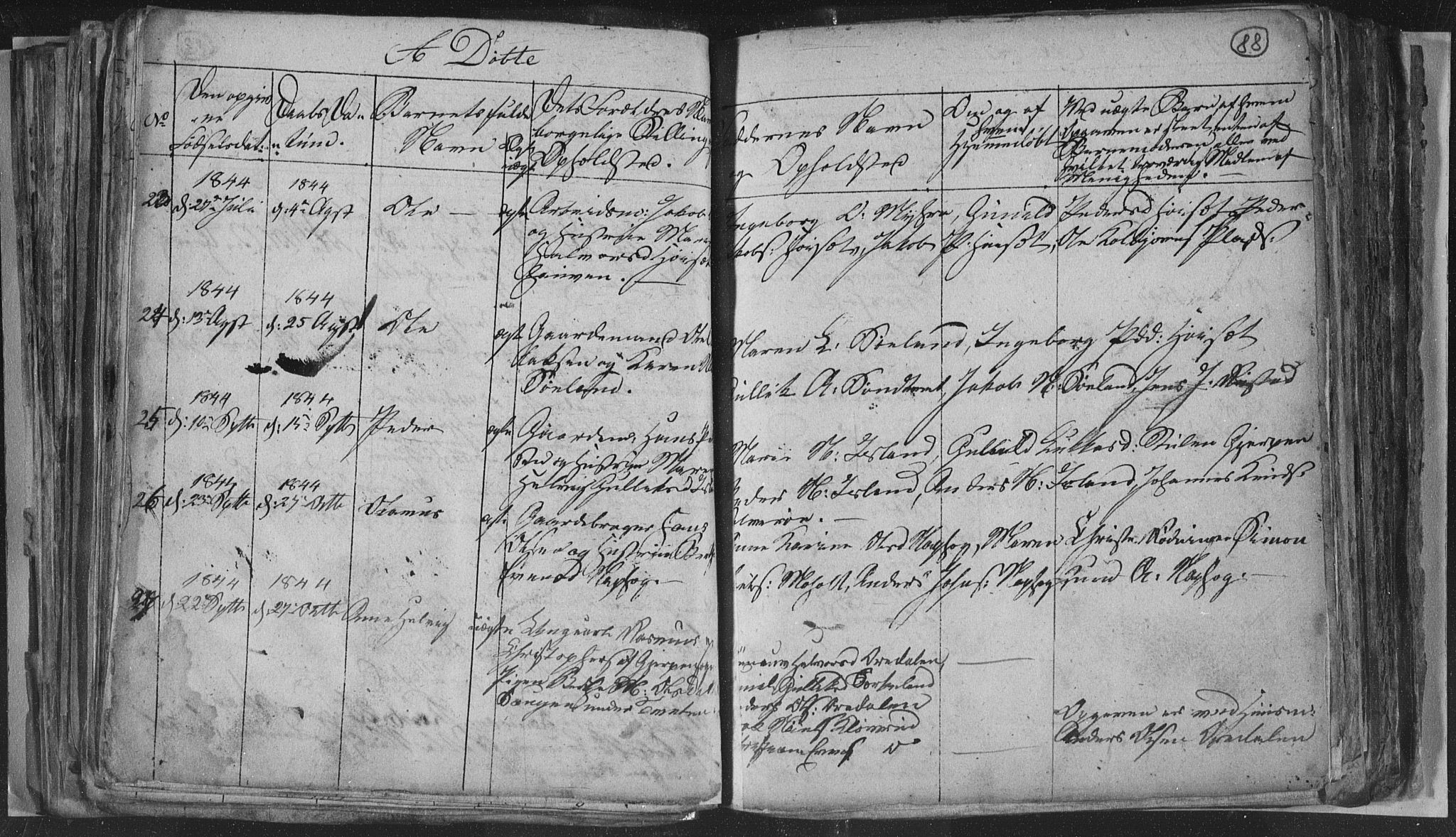 Siljan kirkebøker, SAKO/A-300/G/Ga/L0001: Parish register (copy) no. 1, 1827-1847, p. 88