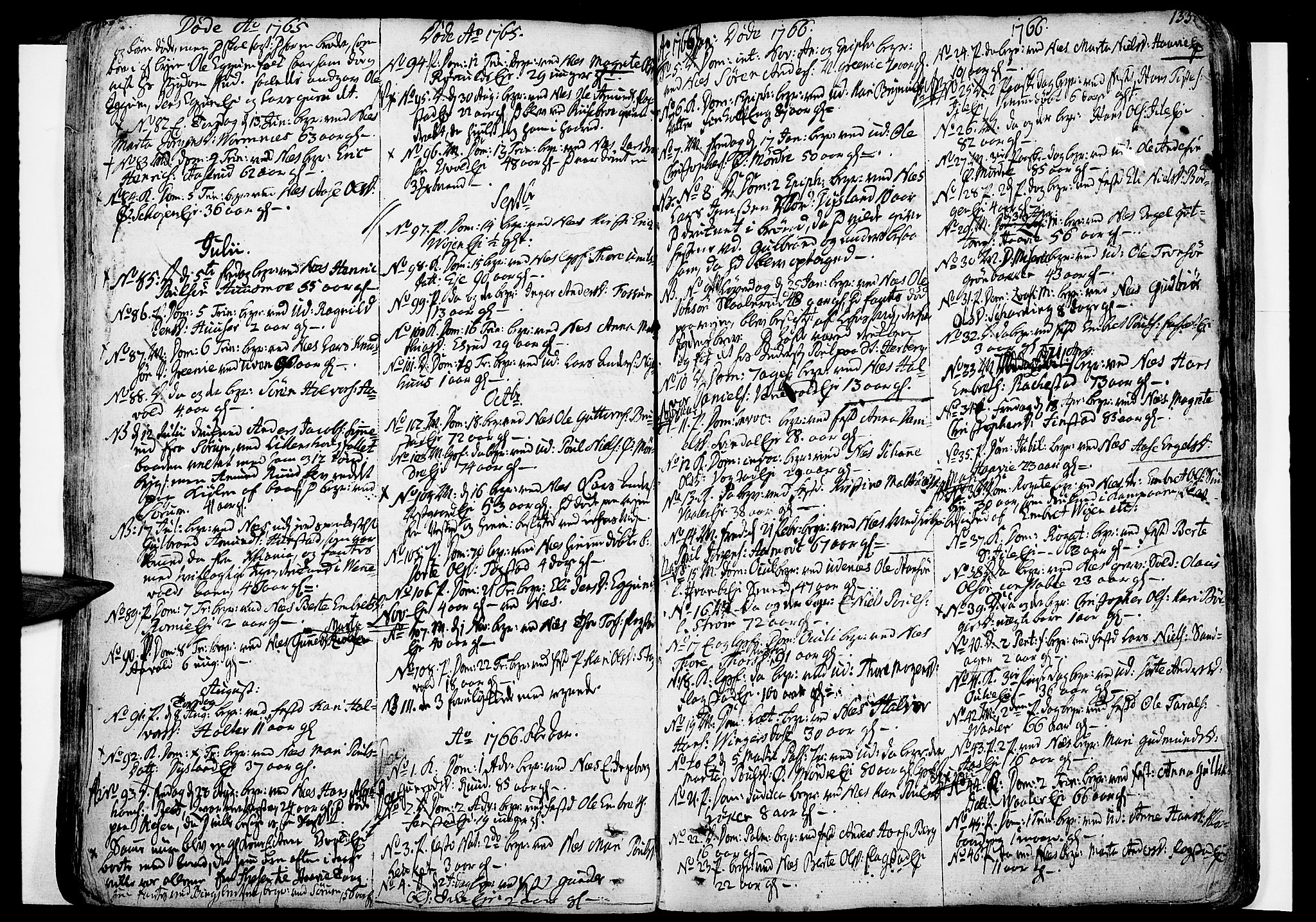 Nes prestekontor Kirkebøker, SAO/A-10410/F/Fa/L0003: Parish register (official) no. I 3, 1734-1781, p. 133