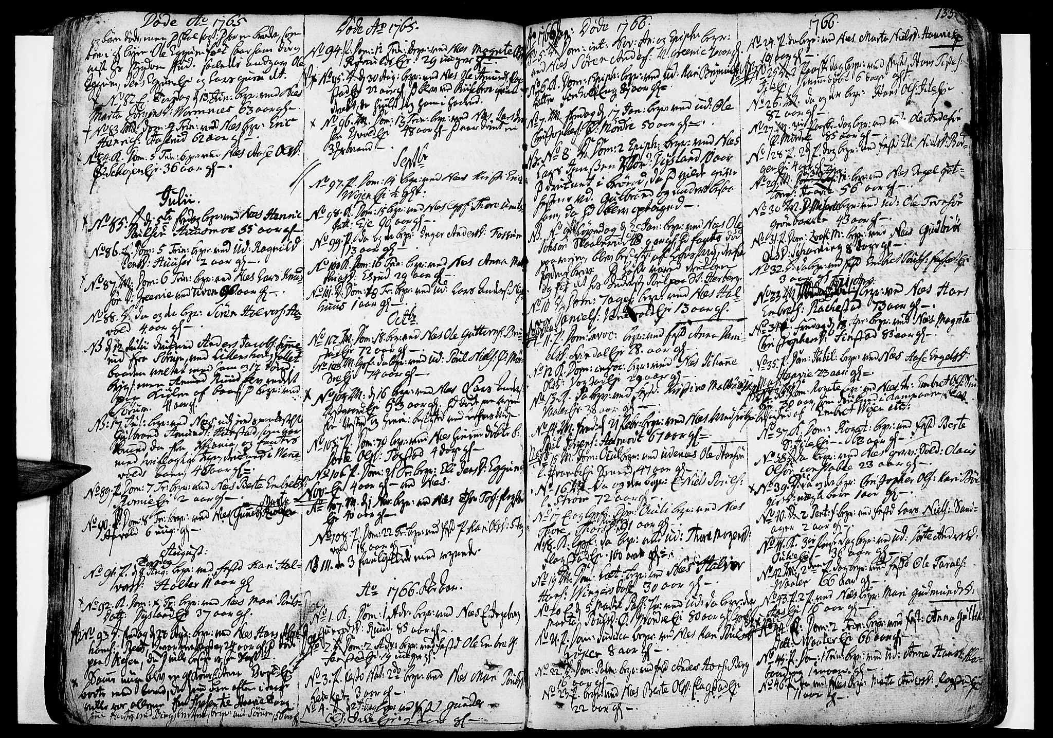 Nes prestekontor Kirkebøker, AV/SAO-A-10410/F/Fa/L0003: Parish register (official) no. I 3, 1734-1781, p. 133