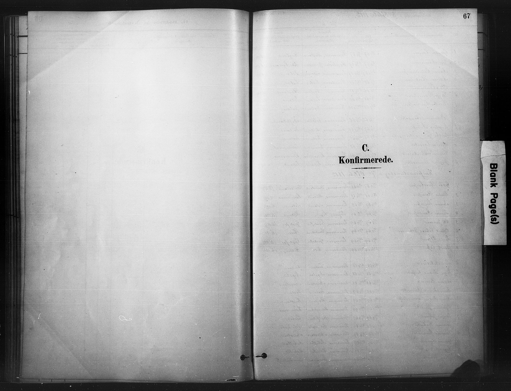 Nord-Audnedal sokneprestkontor, AV/SAK-1111-0032/F/Fa/Faa/L0003: Parish register (official) no. A 3, 1882-1900, p. 67