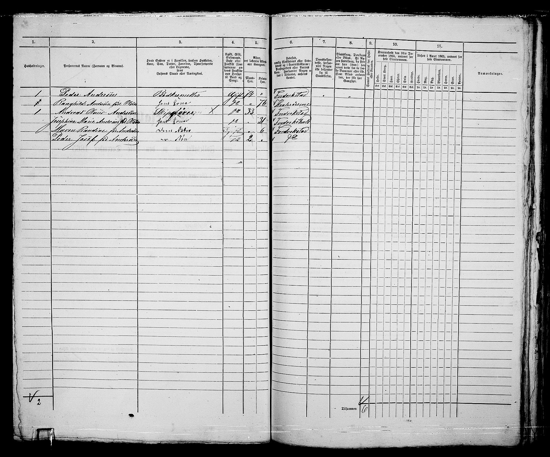 RA, 1865 census for Fredrikstad/Fredrikstad, 1865, p. 685