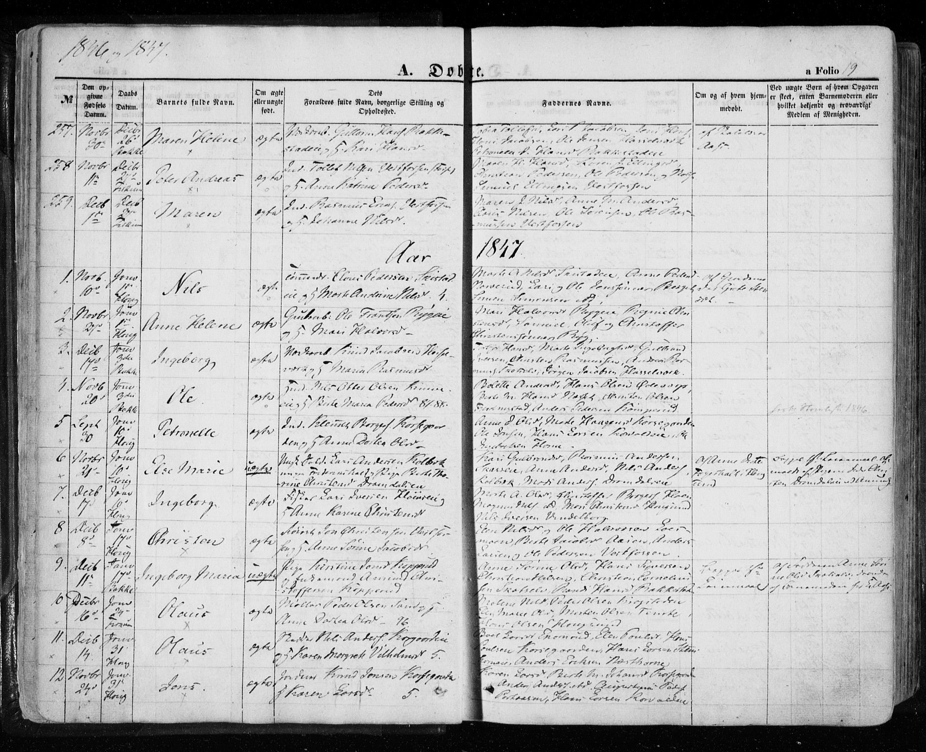 Eiker kirkebøker, AV/SAKO-A-4/F/Fa/L0014: Parish register (official) no. I 14, 1846-1854, p. 19