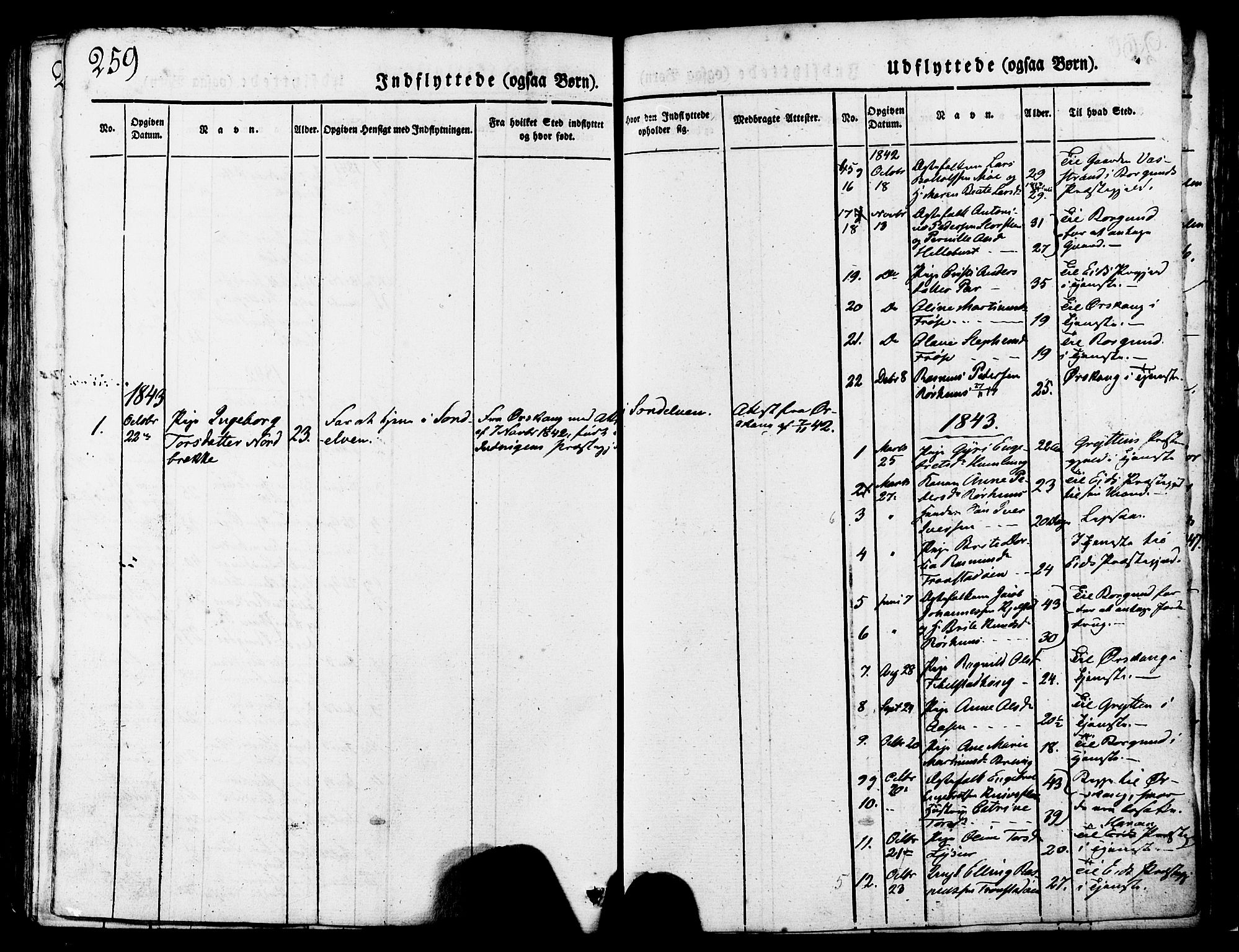 Ministerialprotokoller, klokkerbøker og fødselsregistre - Møre og Romsdal, SAT/A-1454/517/L0221: Parish register (official) no. 517A01, 1827-1858, p. 259