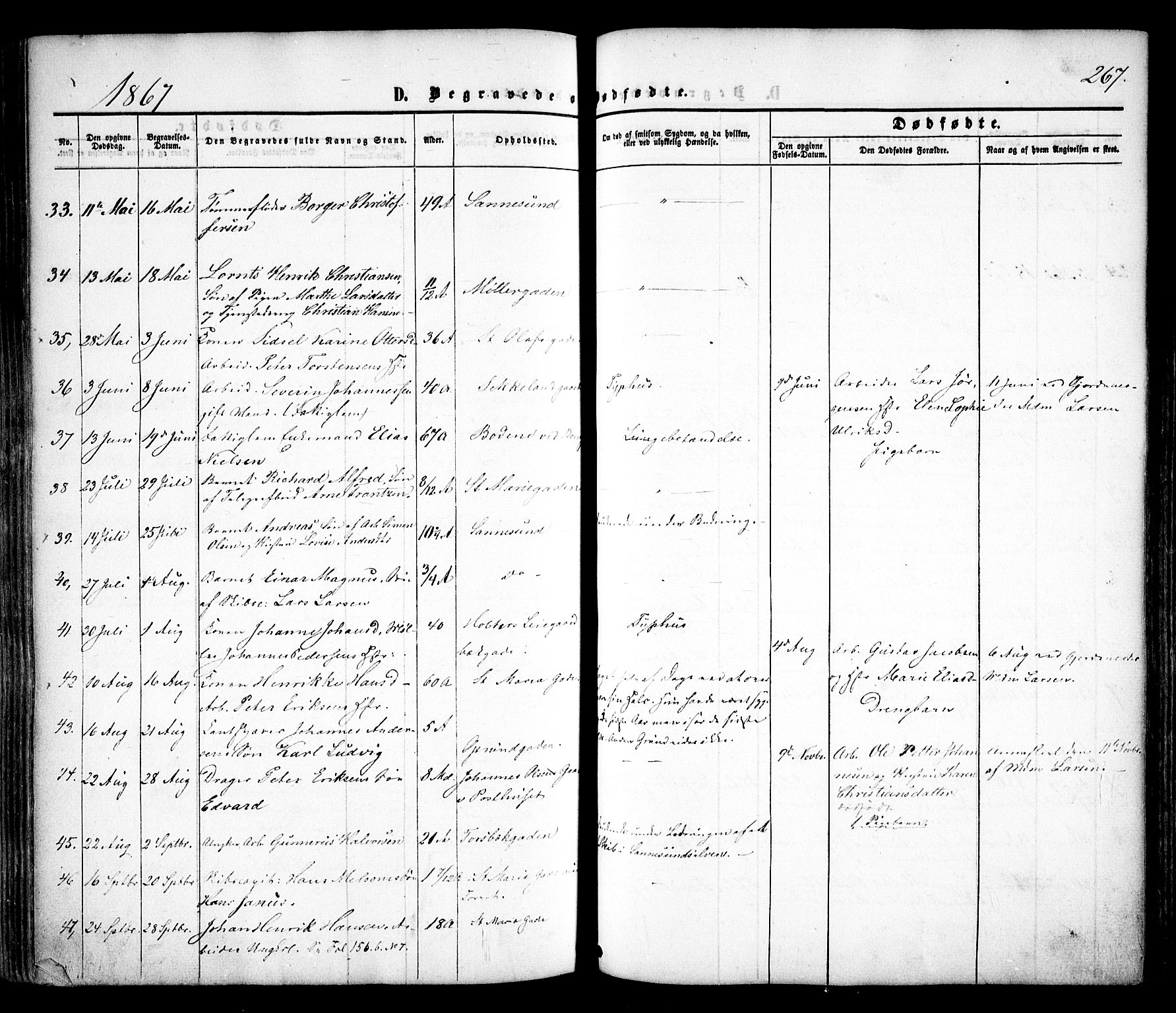 Sarpsborg prestekontor Kirkebøker, SAO/A-2006/F/Fa/L0001: Parish register (official) no. 1, 1859-1868, p. 267