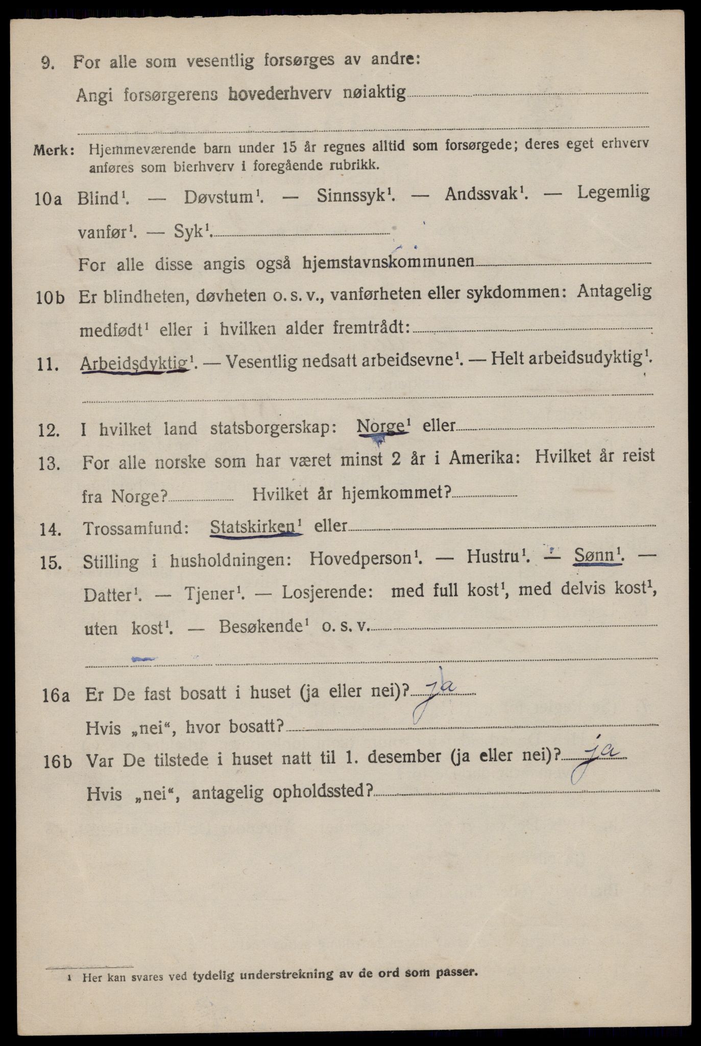 SAST, 1920 census for Hetland, 1920, p. 19934